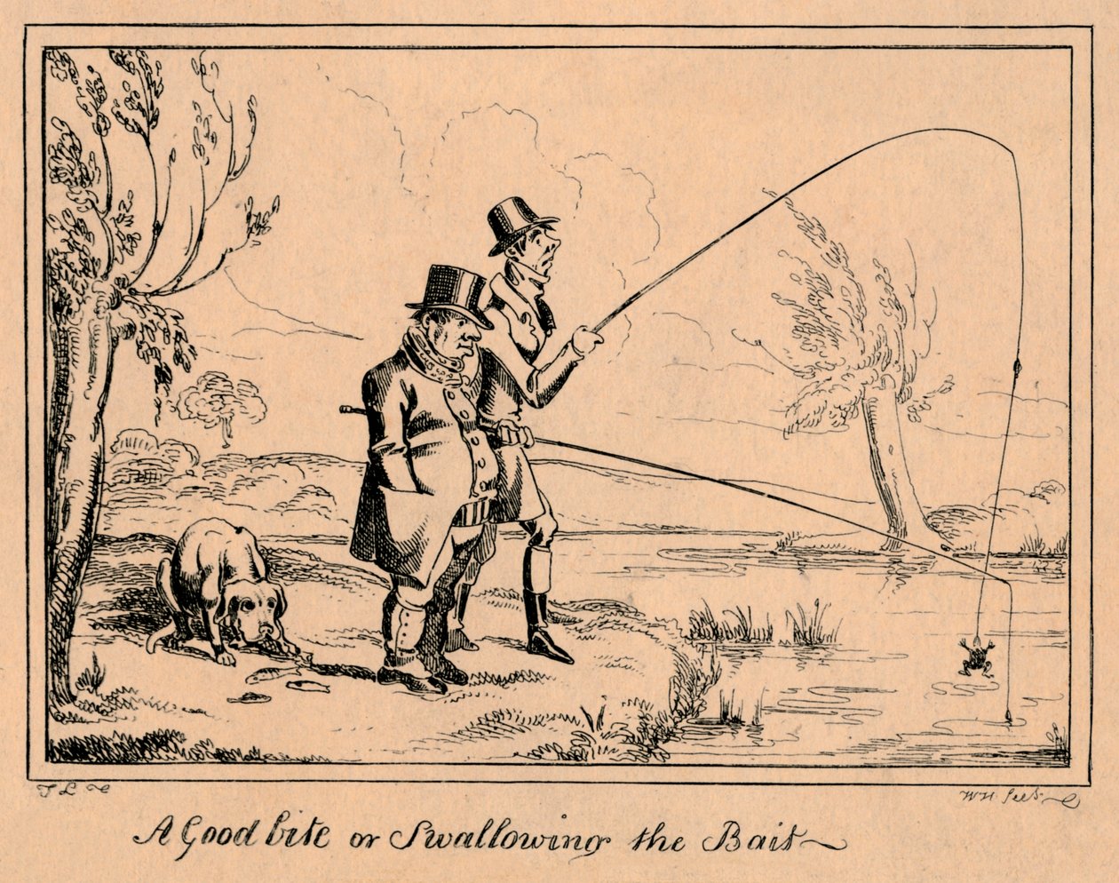 En god bid eller at sluge lokkemad, 1835. af William Heath