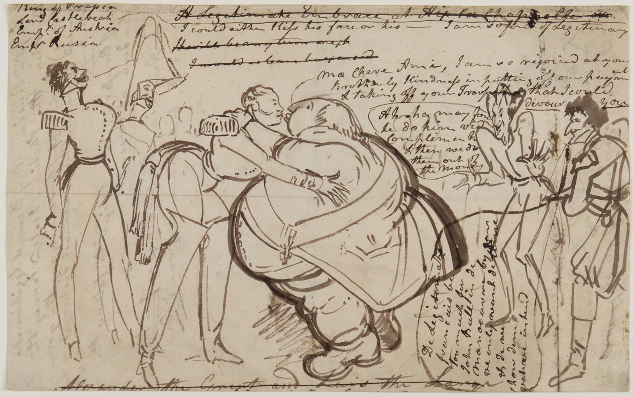 Et kys ved kongressen, 1818 af William Heath