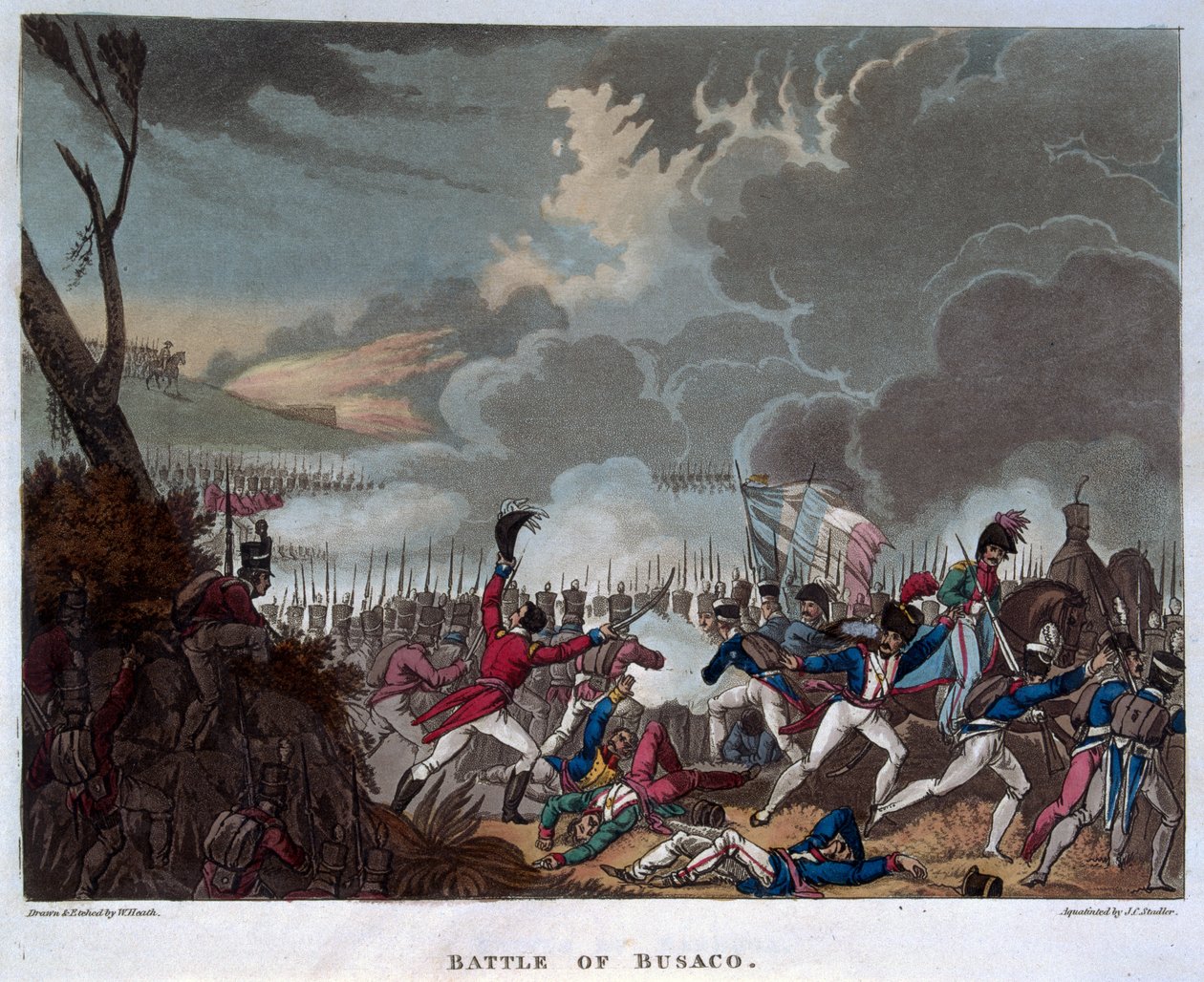 Slaget ved Busaco den 27. september 1810, indgraveret af J.C. Stadler, udgivet 1818 (akvatint) af William Heath