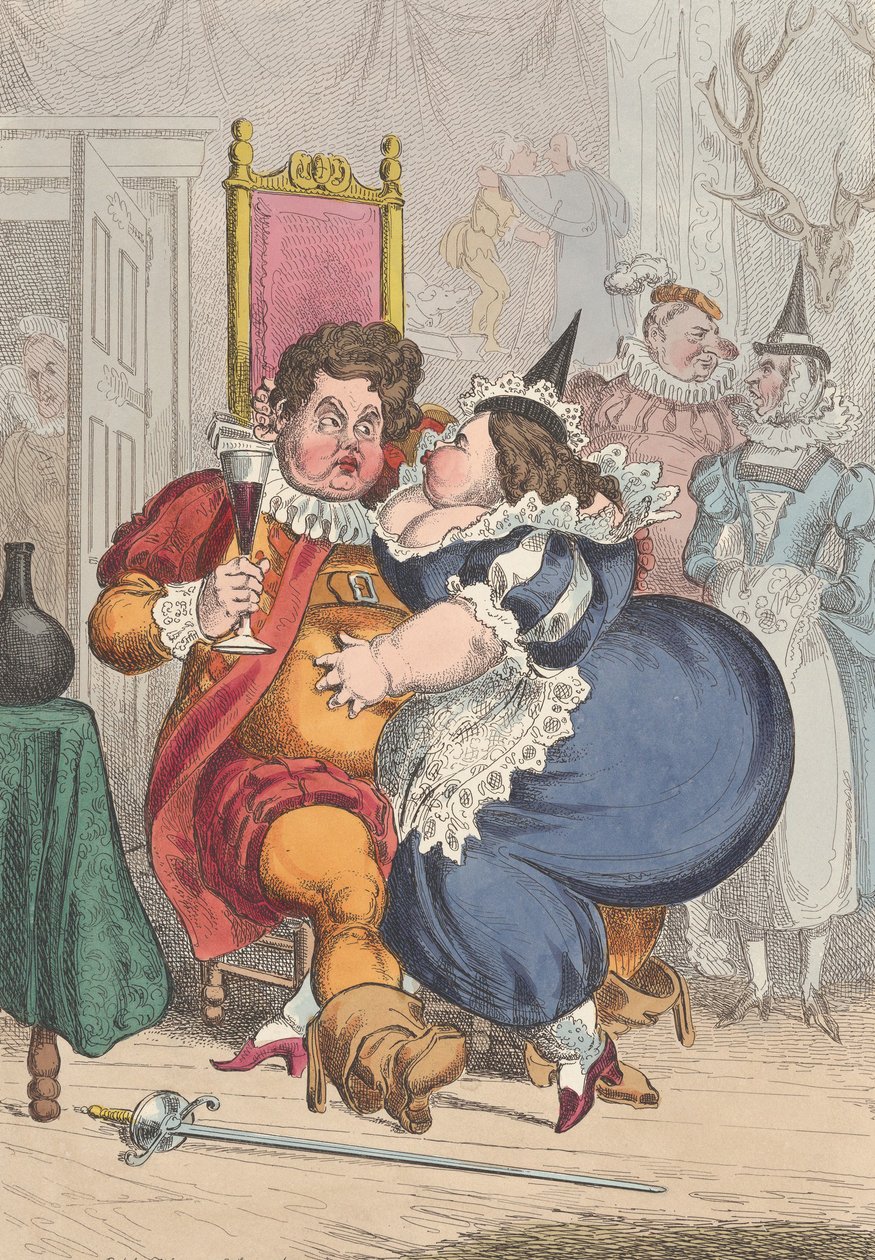 Kong Henrik IV, ca. 1827. af William Heath