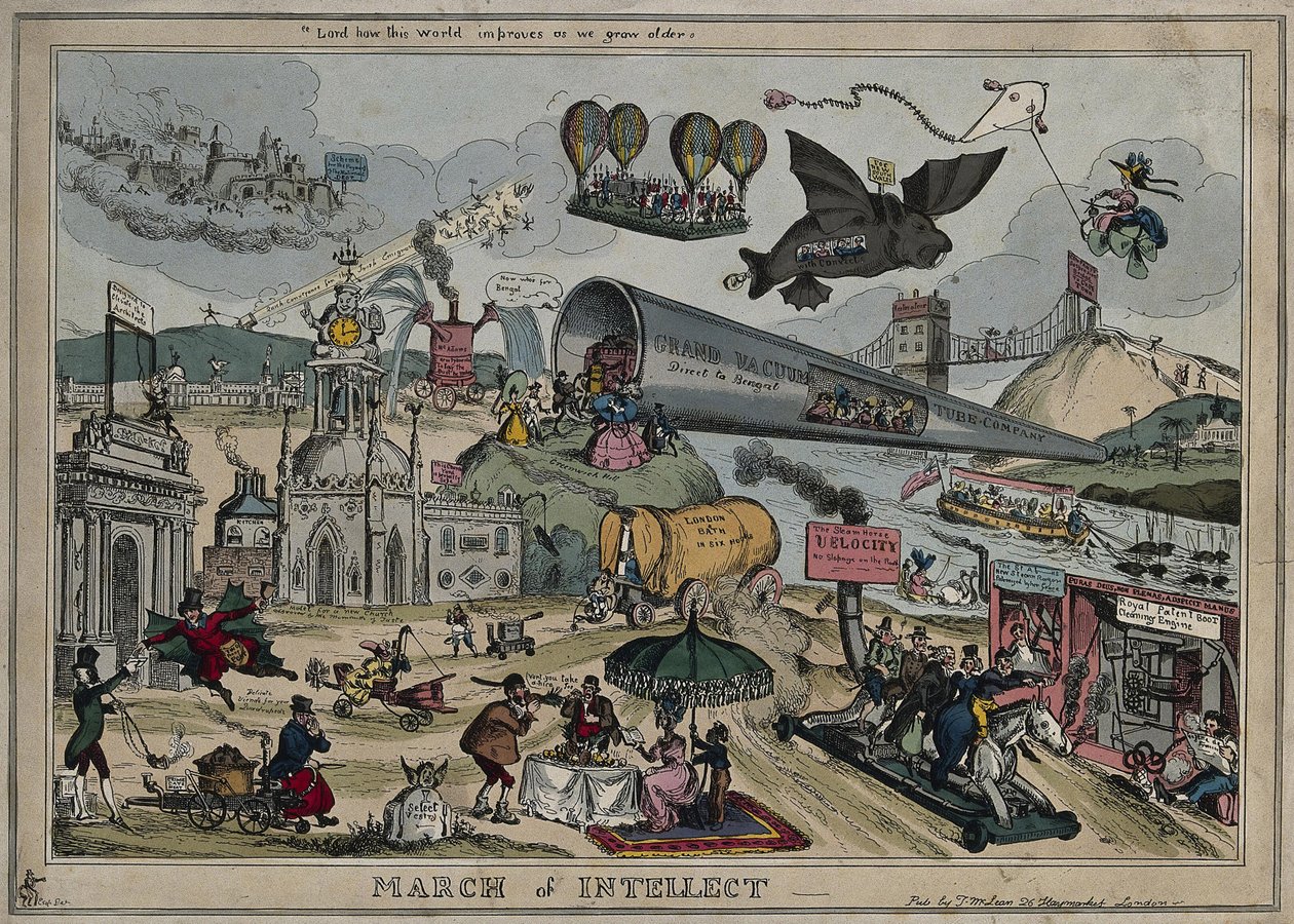 Intellektets marts, 1829 af William Heath