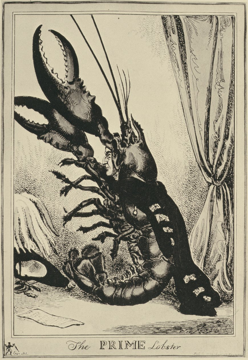 Den bedste hummer, 1828 af William Heath