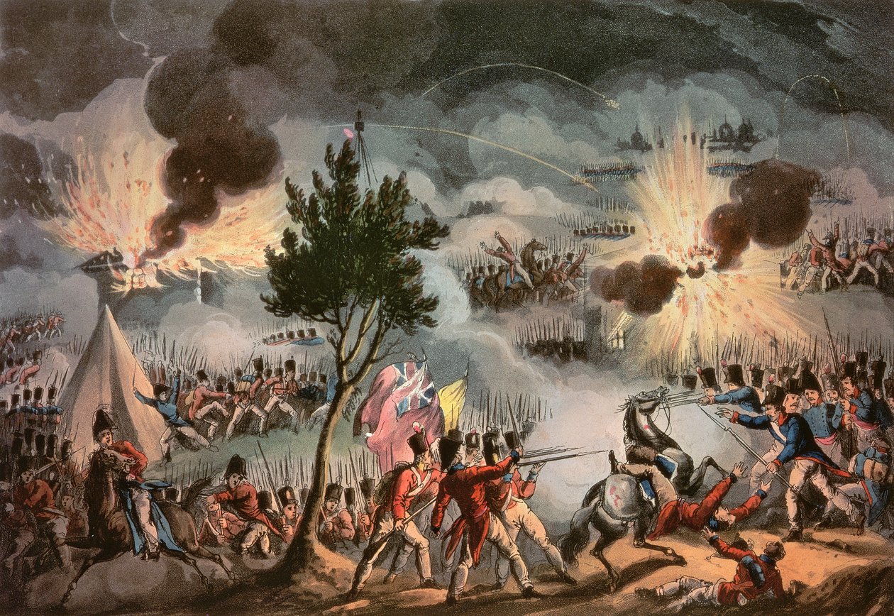 Sortien fra Bayonne, klokken tre om morgenen, den 14. april, 1814, indgraveret af Thomas Sutherland (f.c.1785) af William Heath