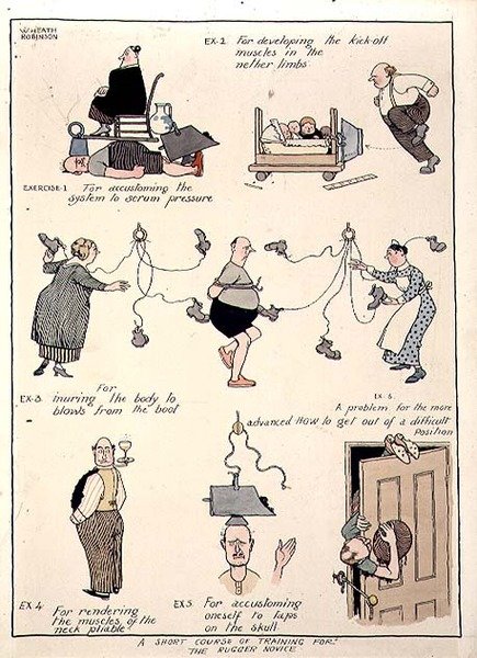 Et kort træningskursus for Rugger-begynderen af William Heath Robinson