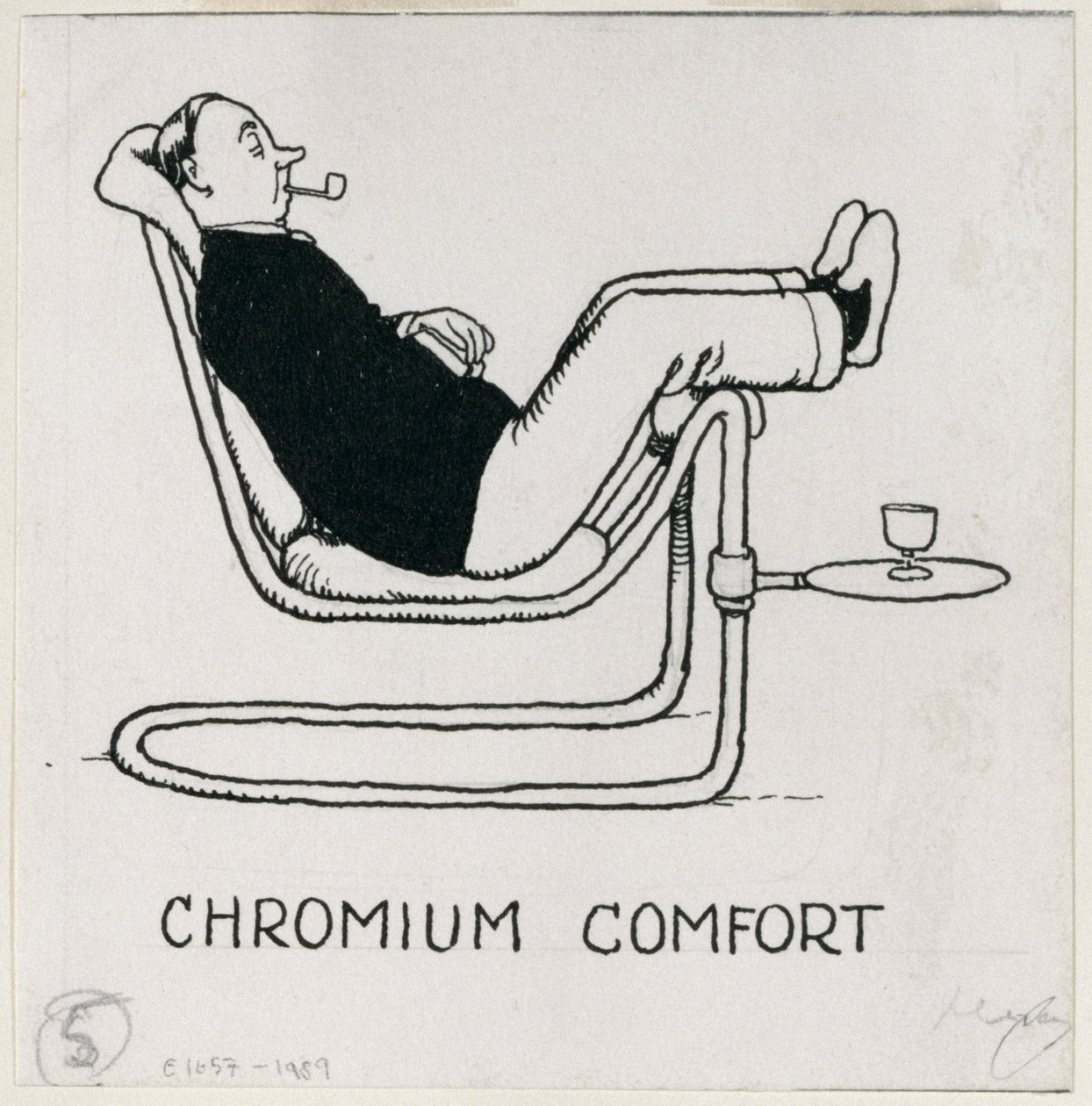 "Chromium Comfort", detalje fra "How to Live in a Flat", udgivet i 1936 af William Heath Robinson