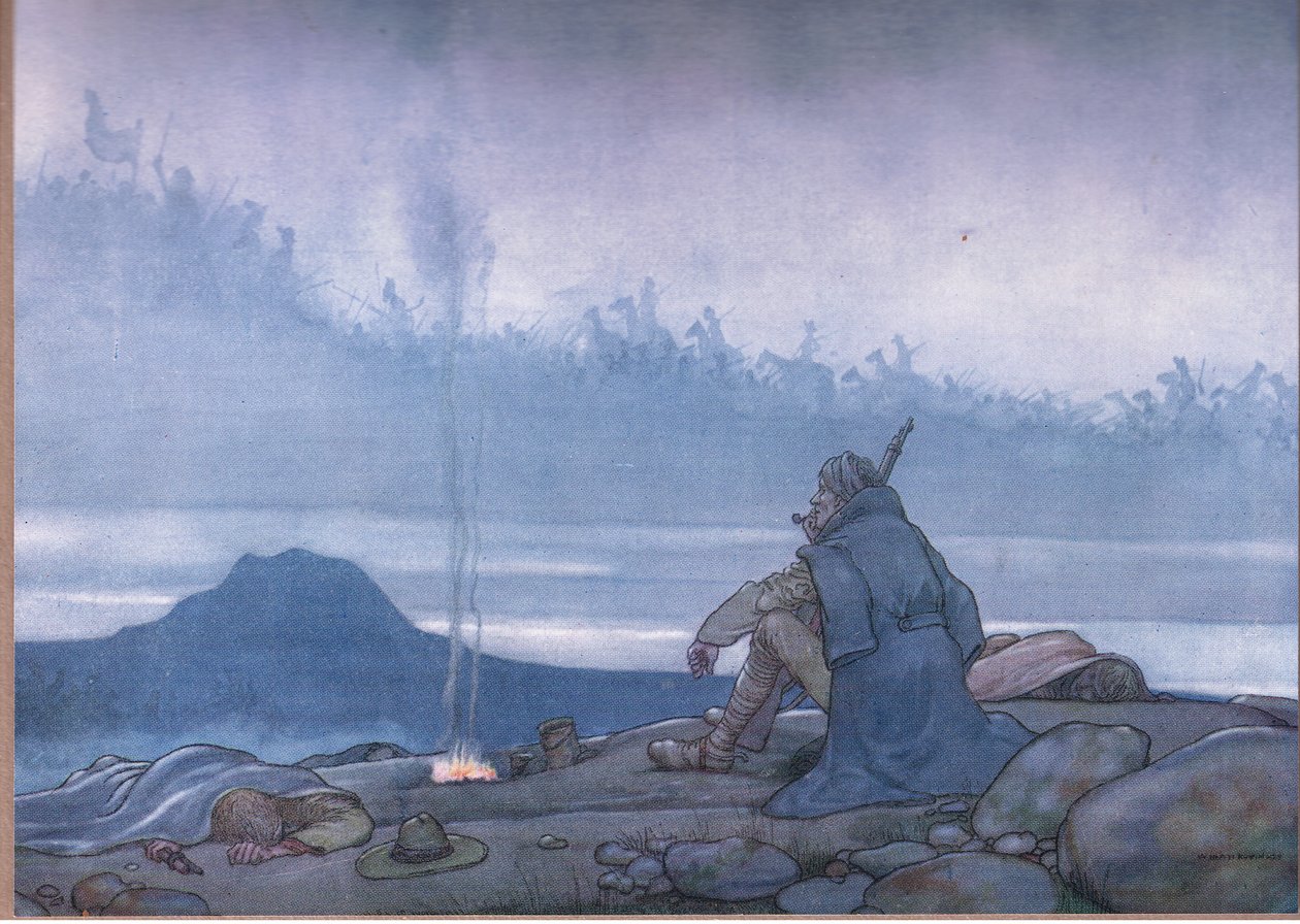 Følg efter-følge efter-for høsten er syet af William Heath Robinson