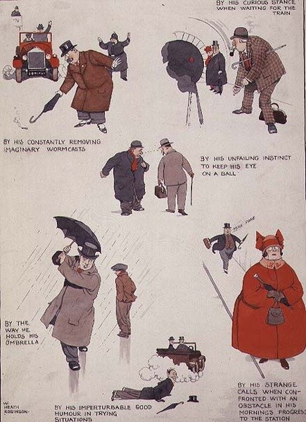Hvordan du kan opdage din sande golfspiller fra den almindelige mand på gaden af William Heath Robinson