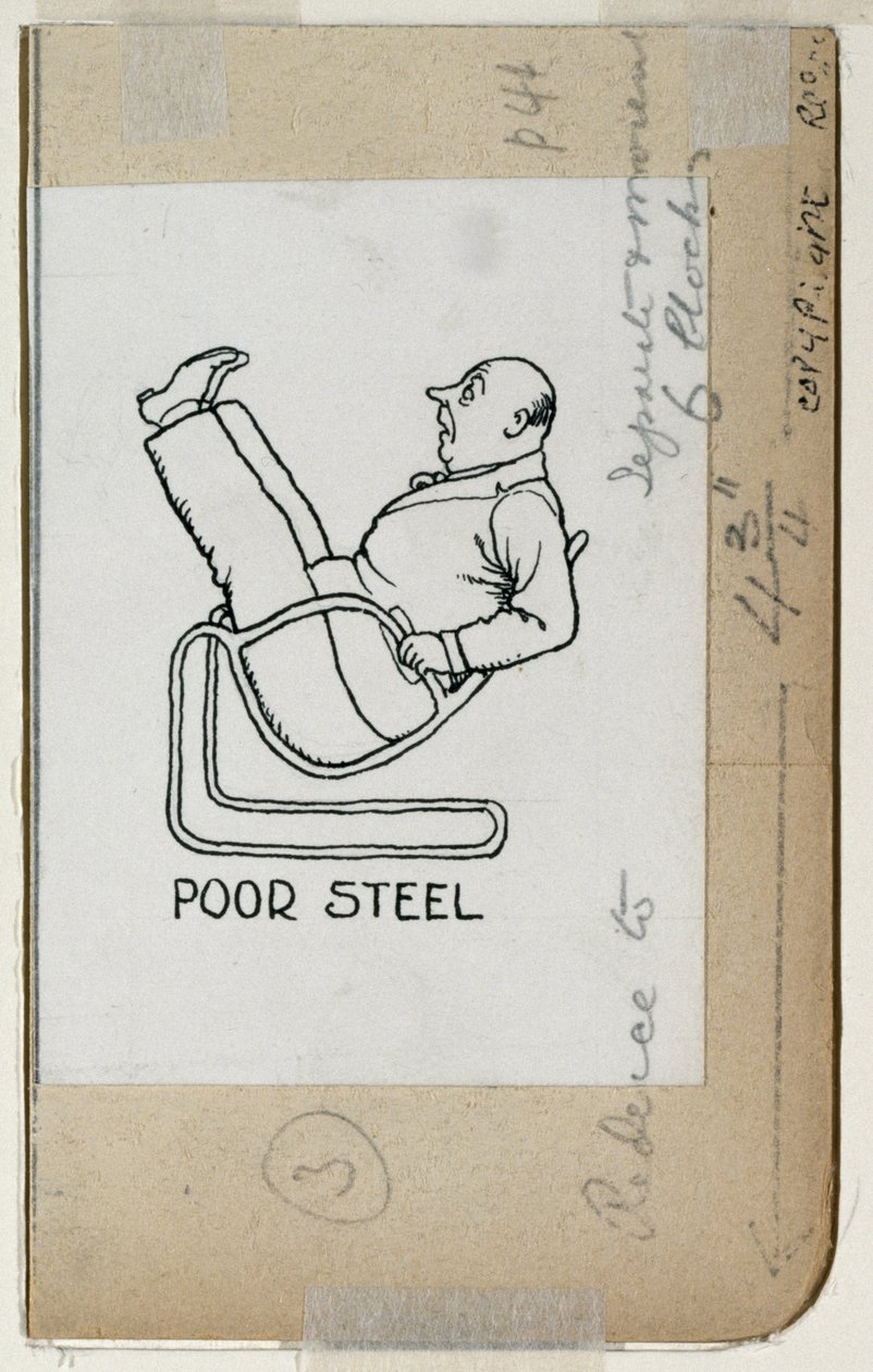 "Poor Steel", detalje fra "How to Live in a Flat", udgivet i 1936 af William Heath Robinson