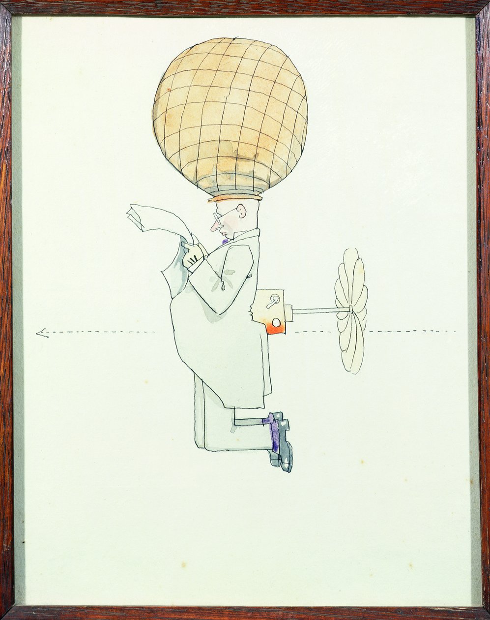 Det personlige luftrejsesystem for herrer af William Heath Robinson