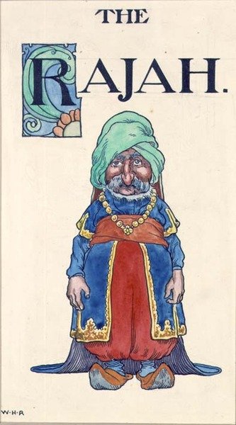 The Rajah (akvarel på papir) af William Heath Robinson
