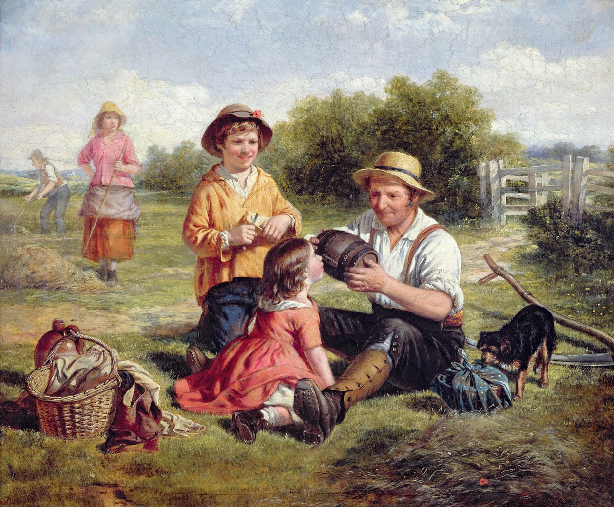 Hayfield af William Hemsley