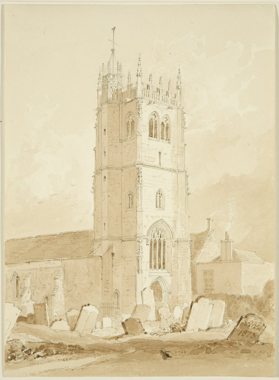 Bitton Church, Gloucestershire af William Henry Bartlett