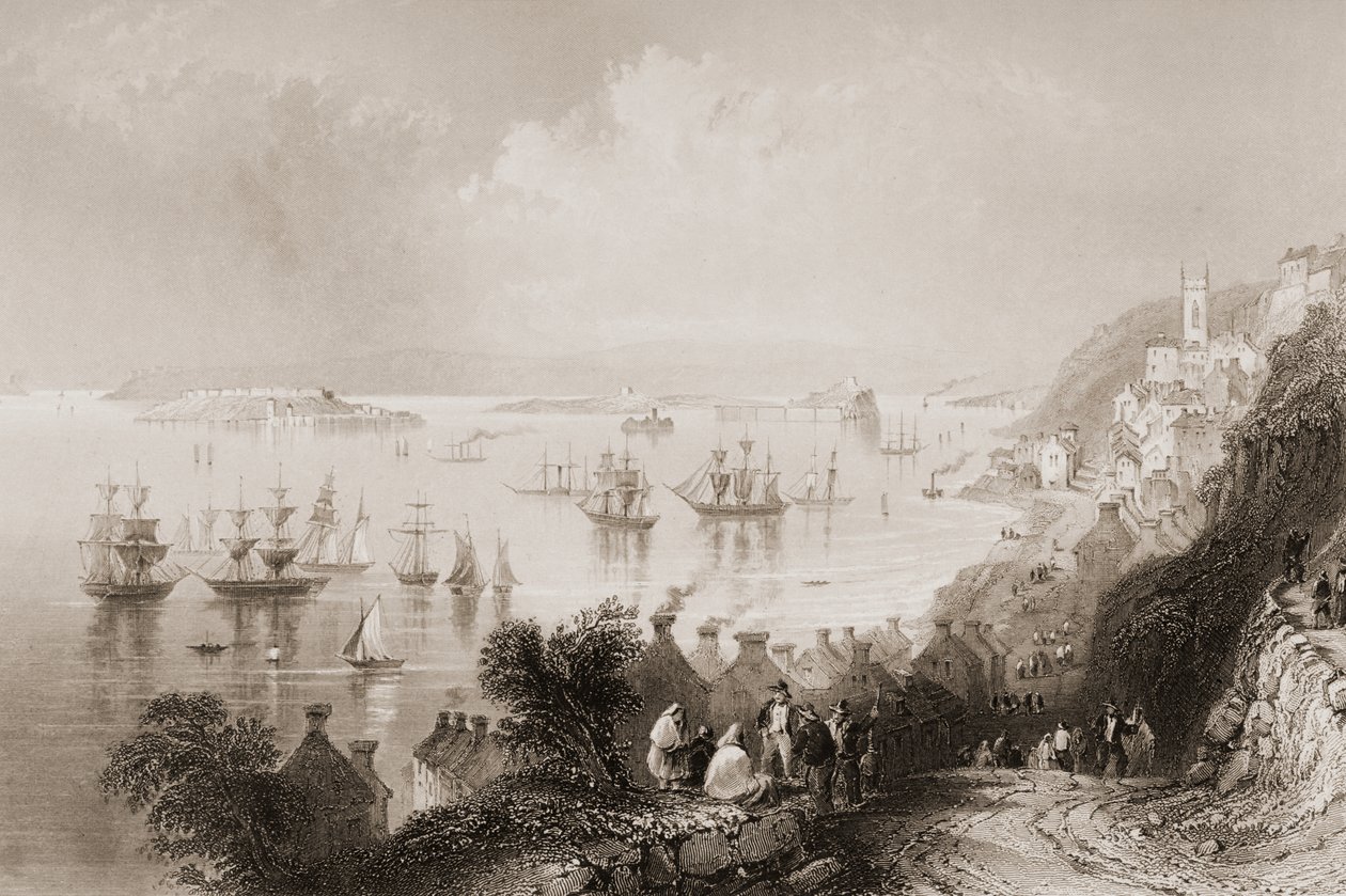 Cobh Harbour, Cork, Irland, fra 
