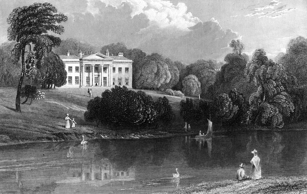 Debden Hall, Essex, 1833 af William Henry Bartlett