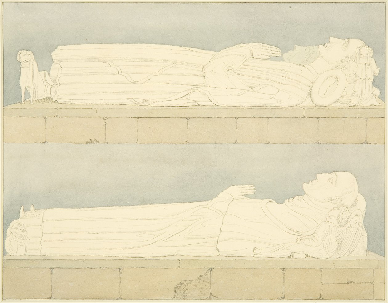 Afbildninger af Canynges i St Mary Redcliffe af William Henry Bartlett