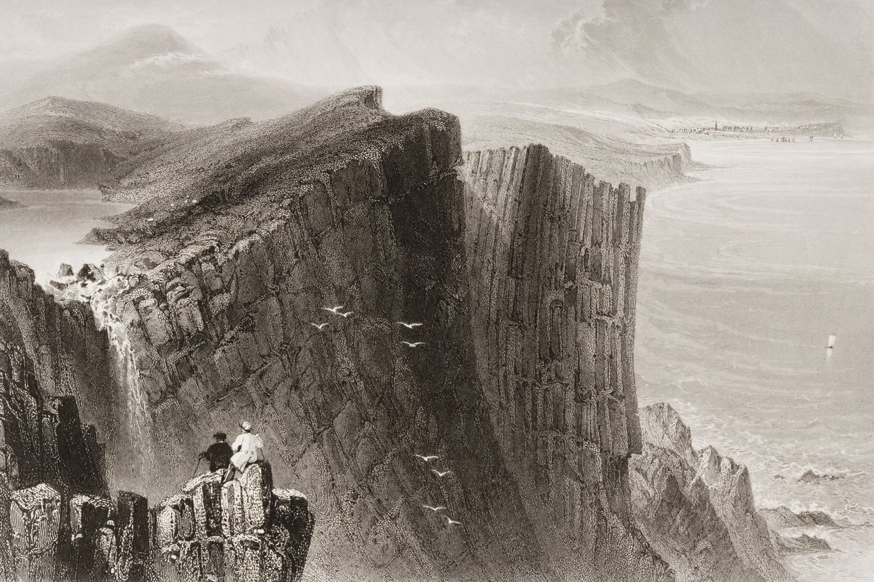 Fairhead, County Antrim, Nordirland, fra 