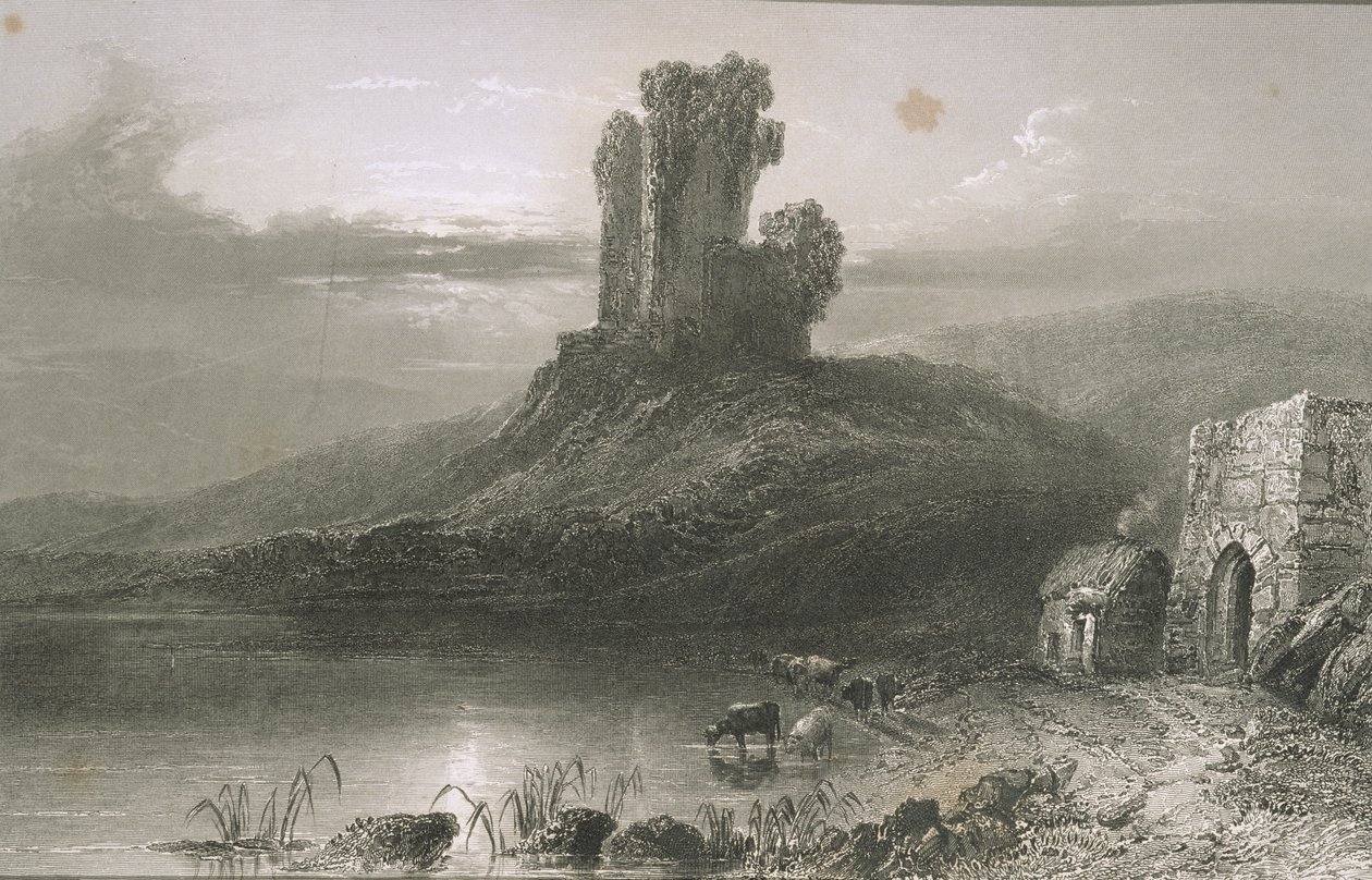 Kilcolman Castle, County Cork, Irland, fra 