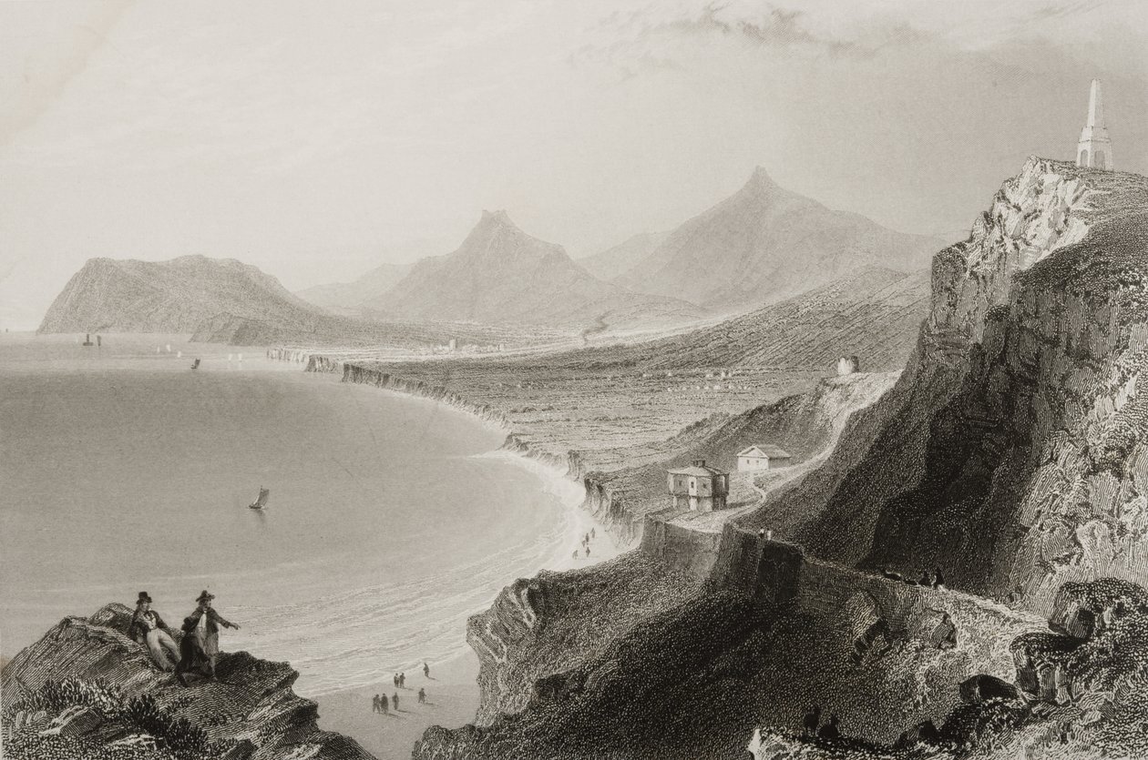 Killiney Bay, County Dublin, Irland, fra 