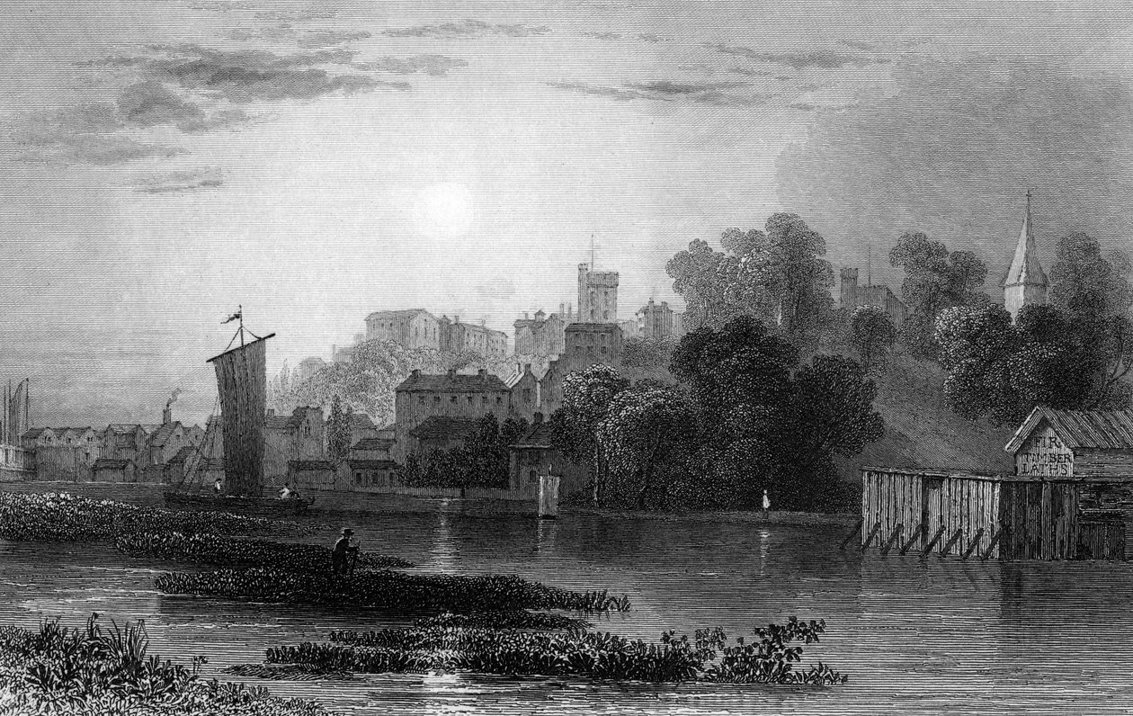 Maldon, Essex, graveret af Henry Adlard, 1831 af William Henry Bartlett