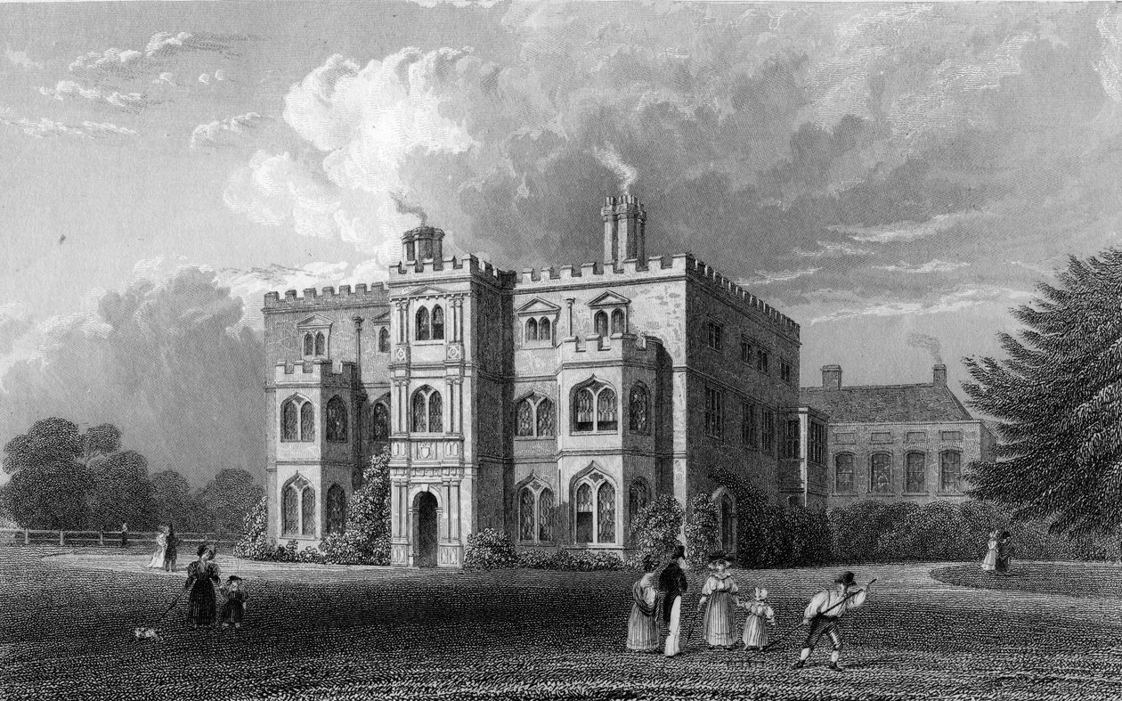Marks Hall, Coggeshall, Essex, graveret af John Carr Armytage, 1833 af William Henry Bartlett