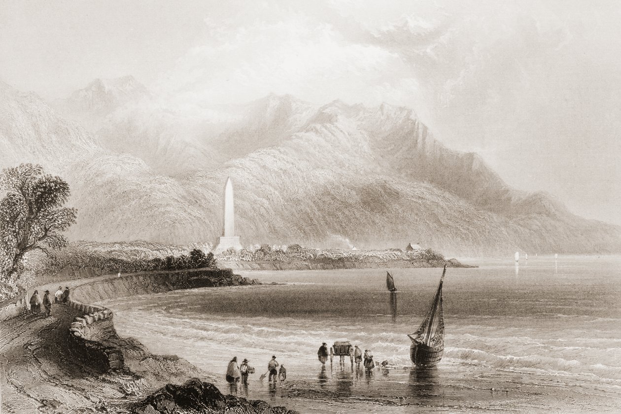 Monument til general Ross ved Rosstrevor, County Down, Nordirland, fra 