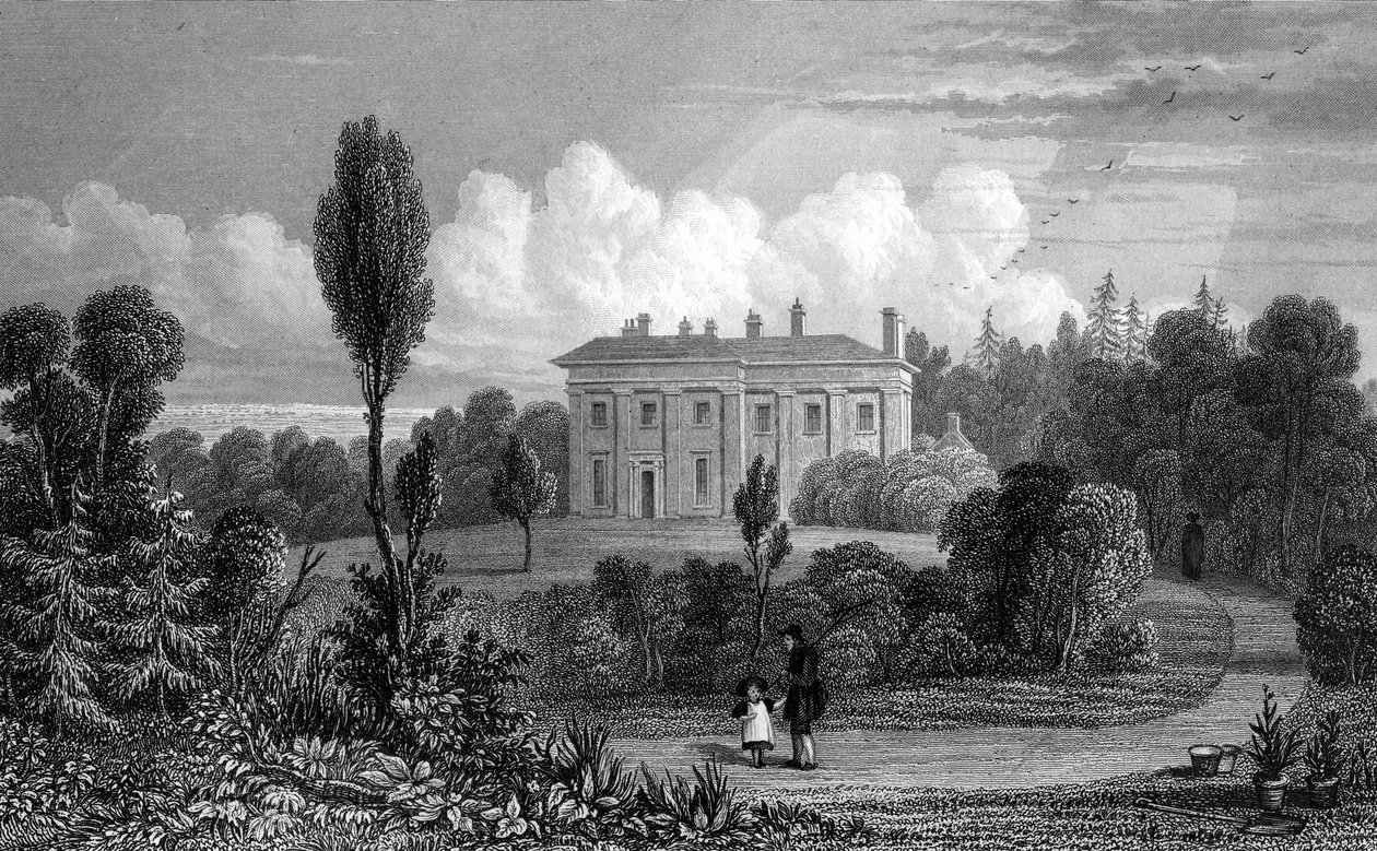 Riffhams Lodge, Essex, 1835 af William Henry Bartlett