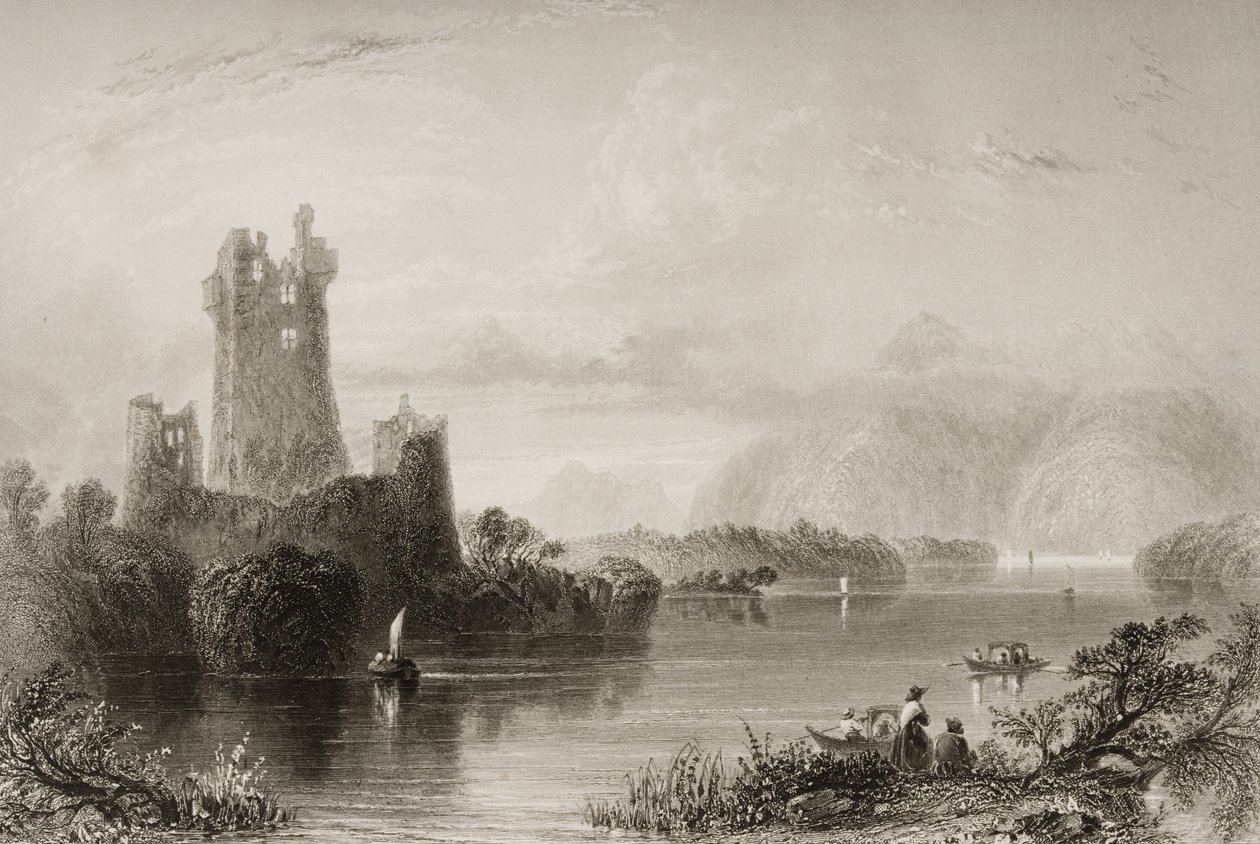 Ross Castle, Killarney, County Kerry, fra 