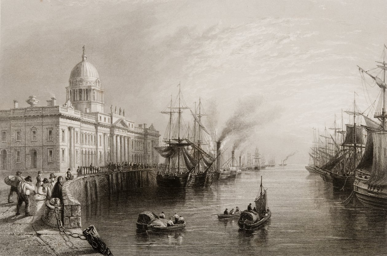 The Custom House, Dublin, fra 
