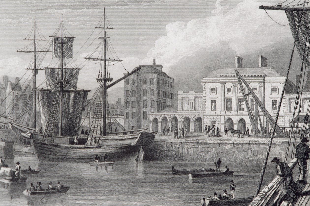 The Custom House, Limerick, Irland i 1830