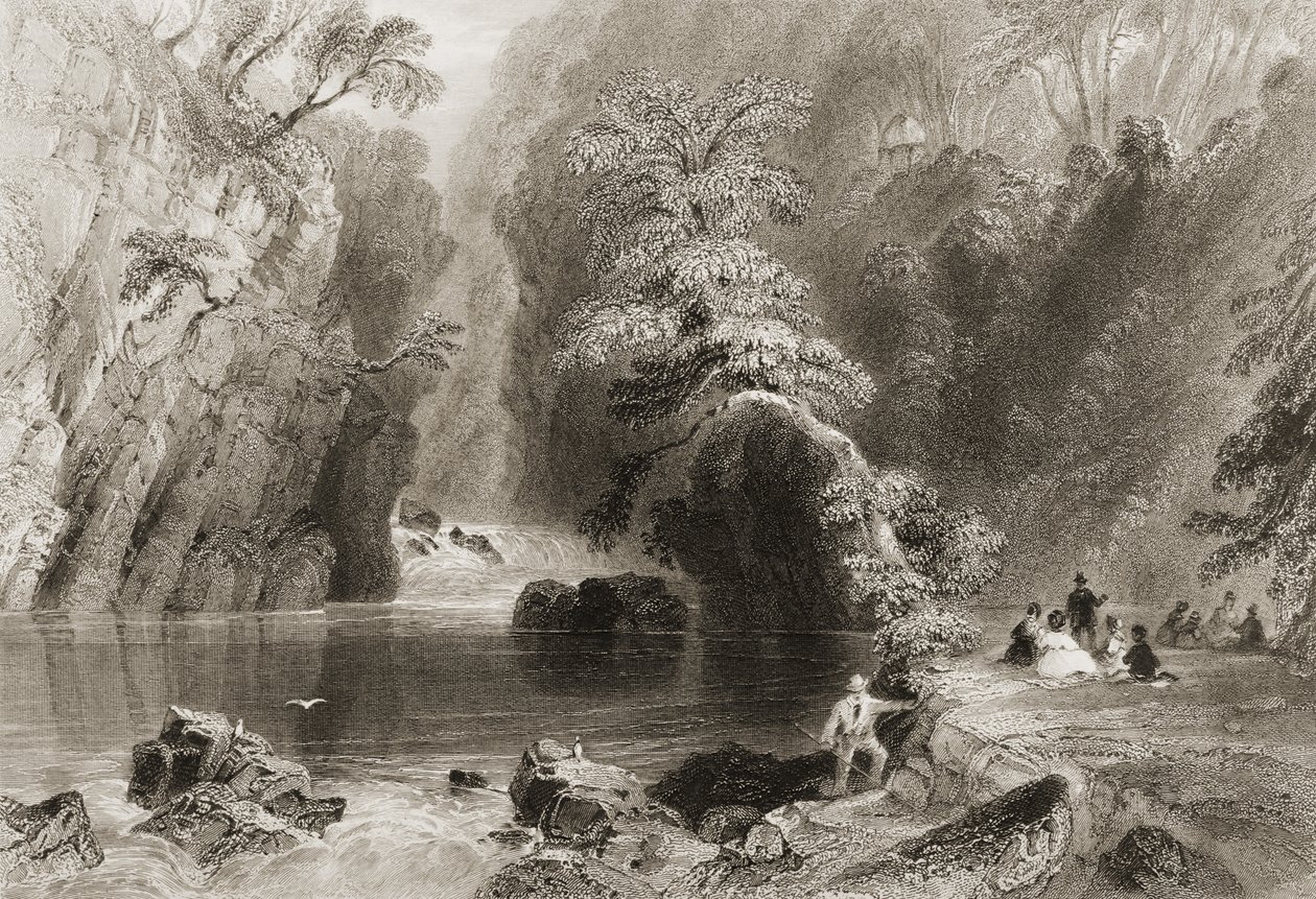 The Dargle River, County Wicklow, fra 