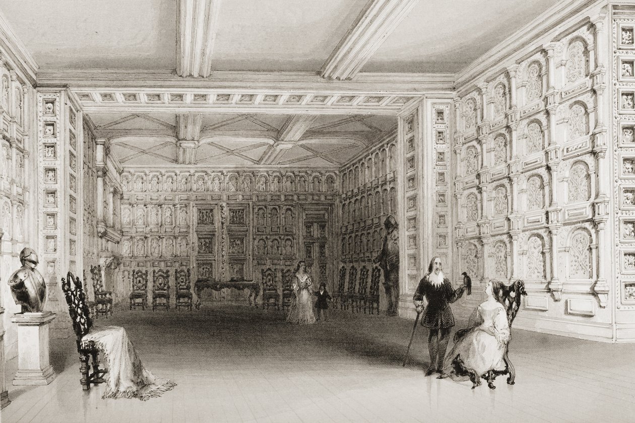The Oak Room, Malahide Castle, County Dublin, Irland, fra 
