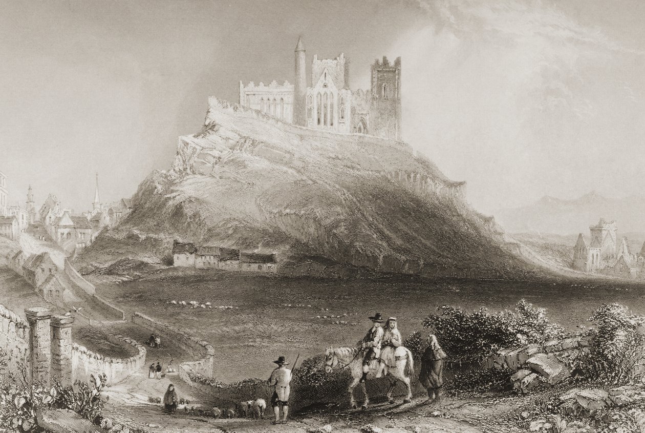 The Rock of Cashel, County Tipperary, Irland. fra 