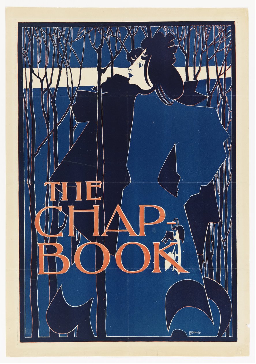 The Blue Lady, plakat til The Chapter-Book af William Henry Bradley