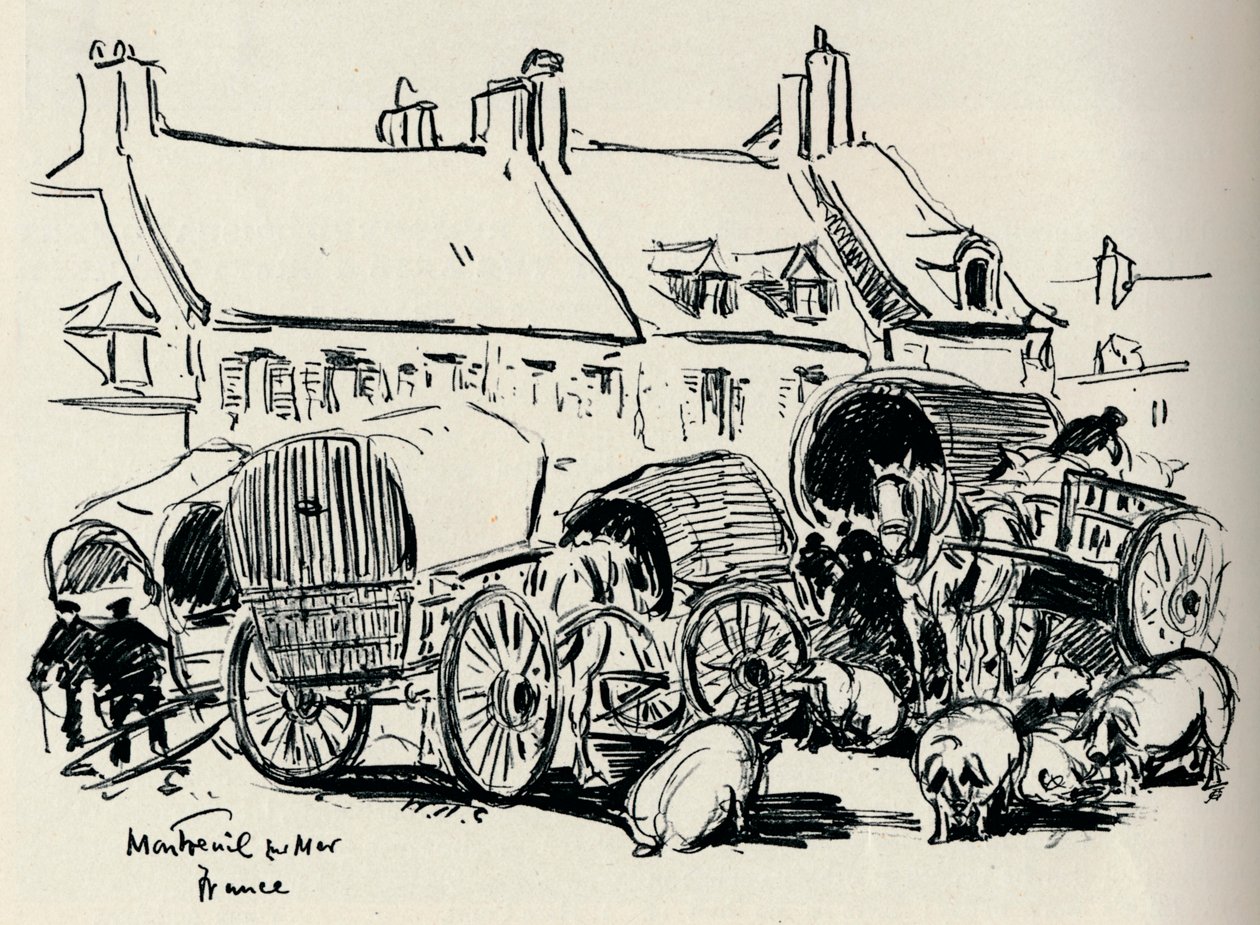 Montreuil-Sur-Mer, Frankrig, c1907. af William Henry Charlton