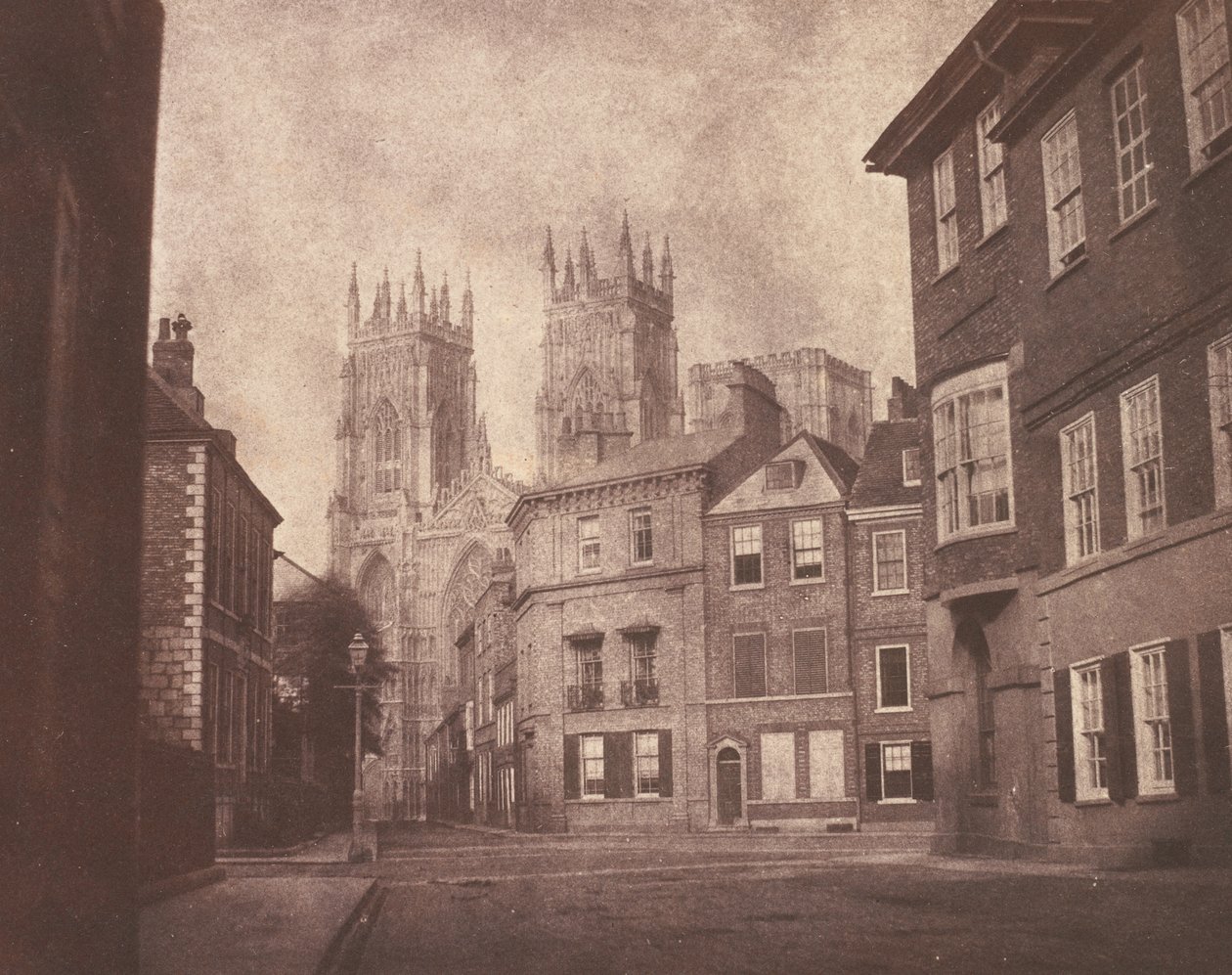 A Scene in York: York Minster fra Lop Lane af William Henry Fox Talbot