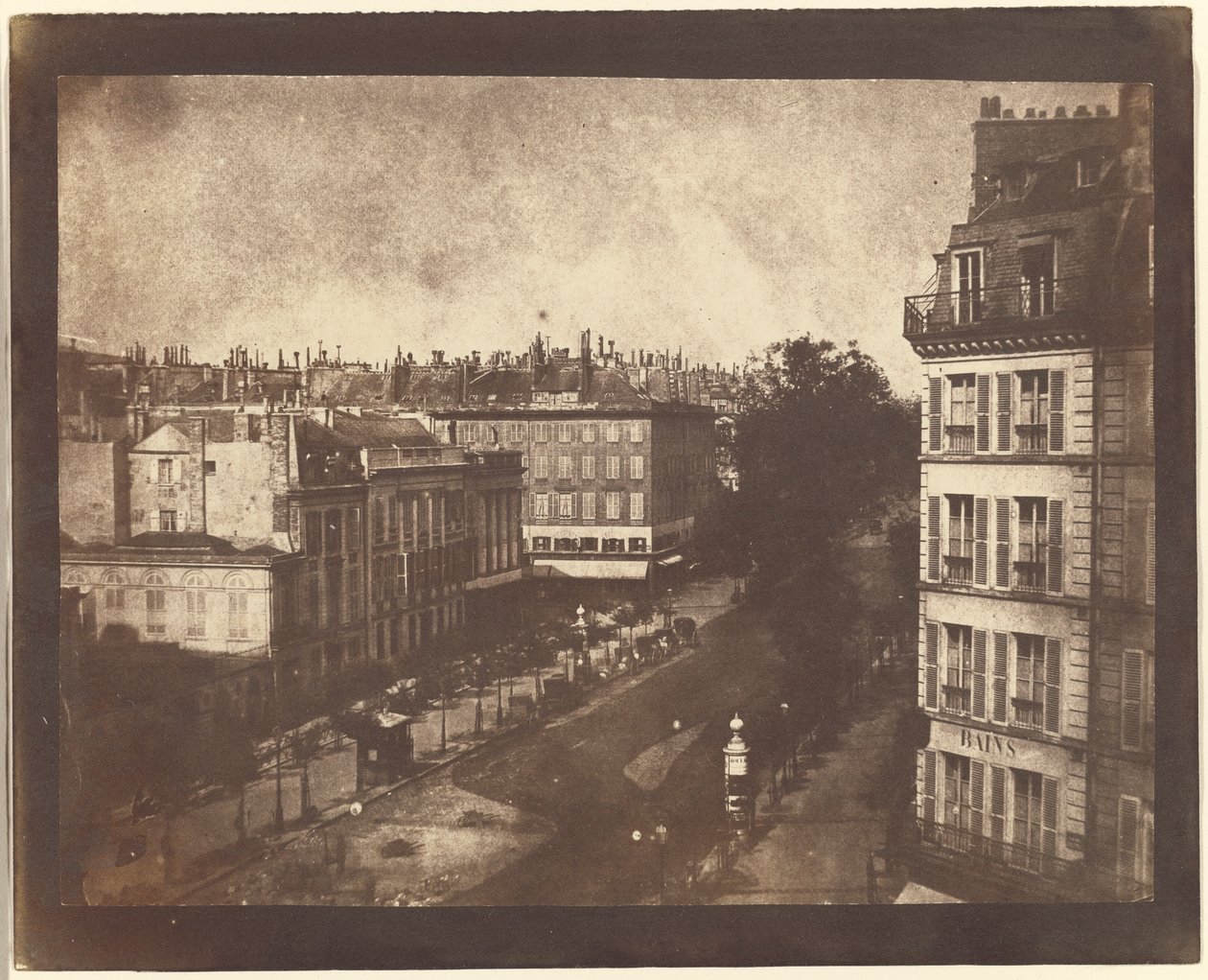 Luftfoto af Paris af William Henry Fox Talbot