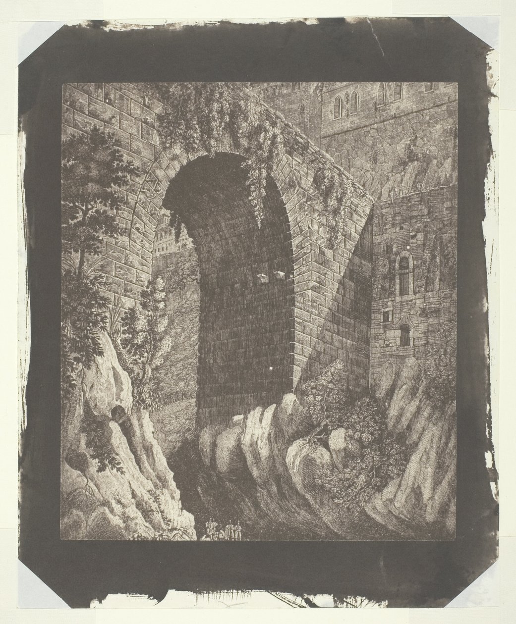 Kopi af et stort italiensk tryk, reduceret i kameraet af William Henry Fox Talbot
