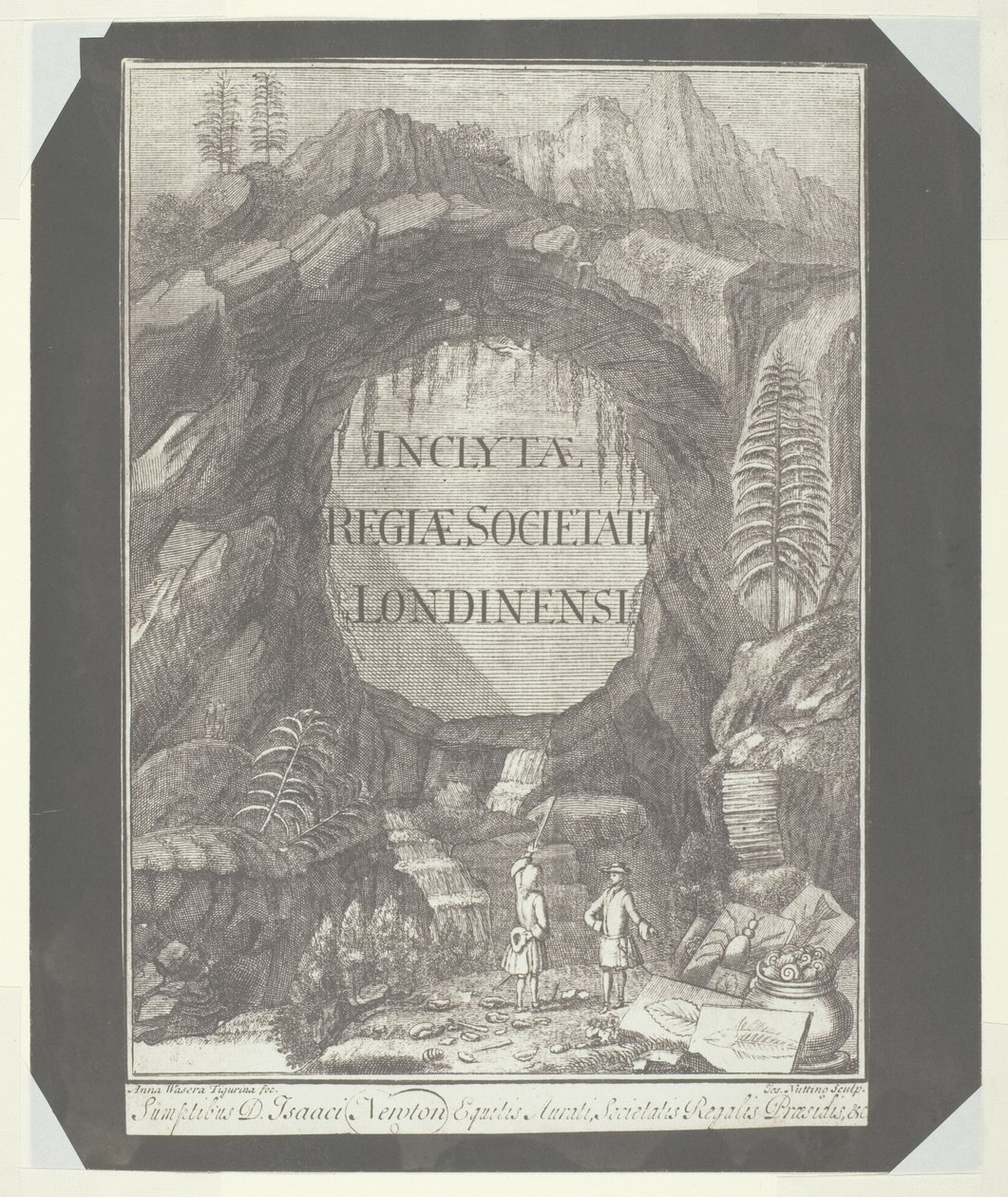 Kopi af titelsiden til "Enclosed to the Royal Society of London" af William Henry Fox Talbot