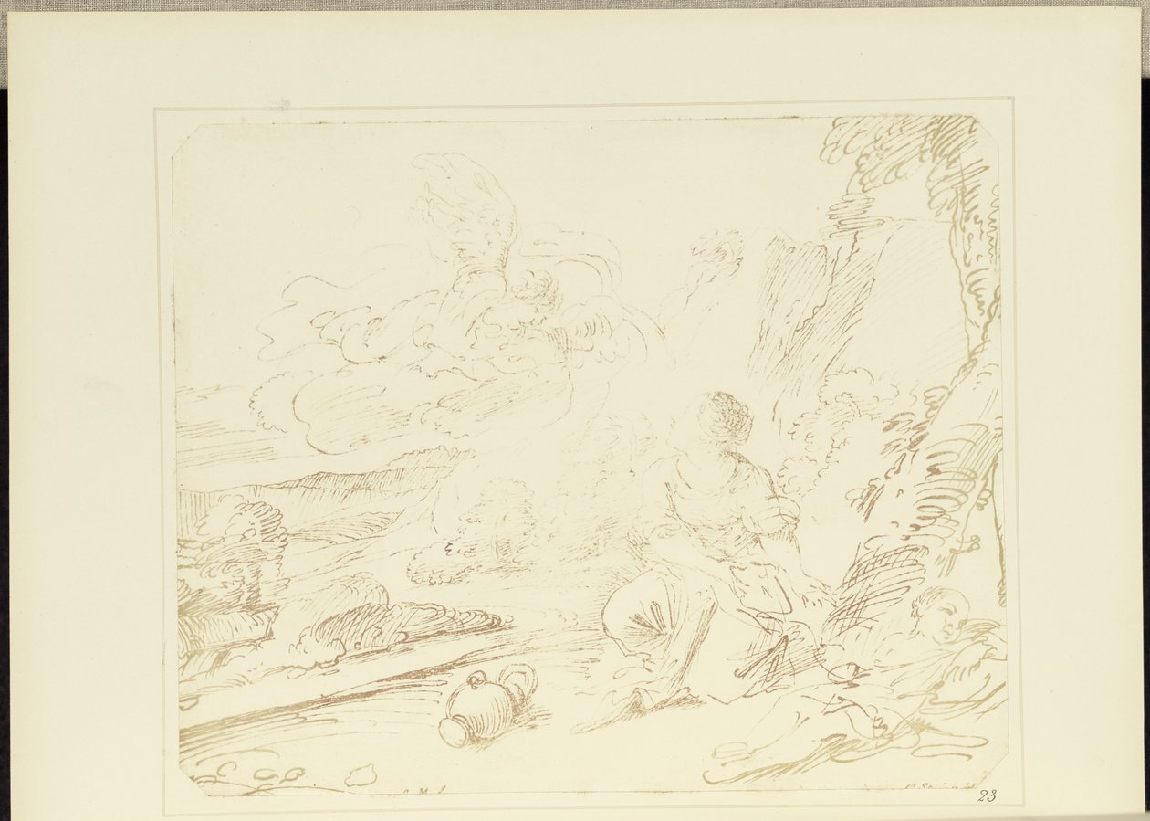 Hagar i ørkenen af William Henry Fox Talbot