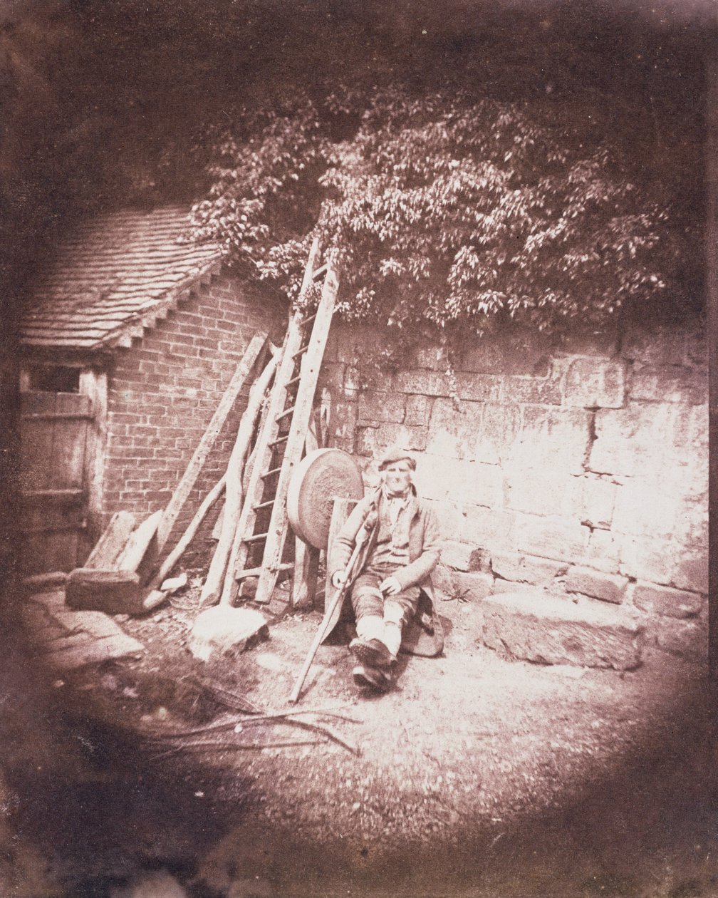 Mand med krykke, 1844 af William Henry Fox Talbot