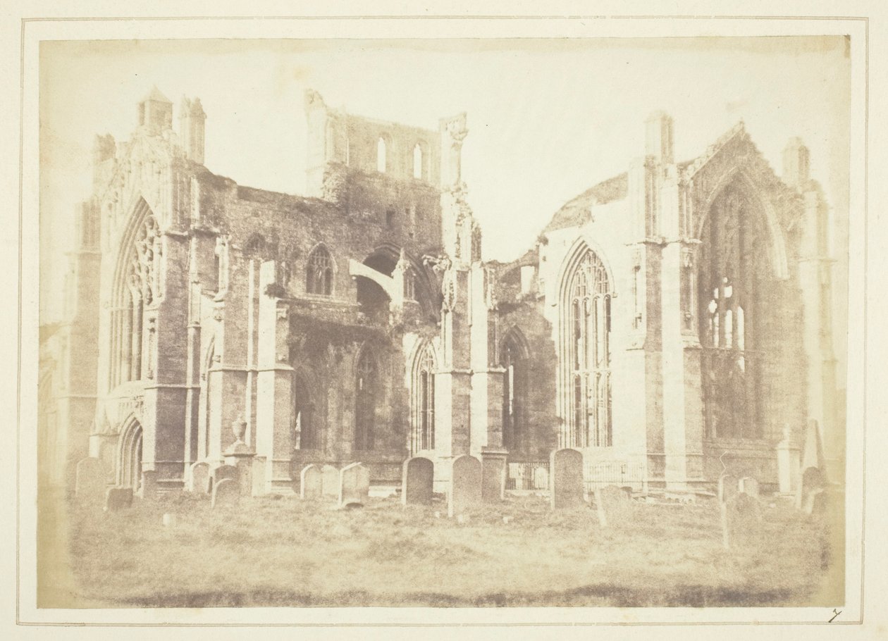 Melrose Abbey af William Henry Fox Talbot