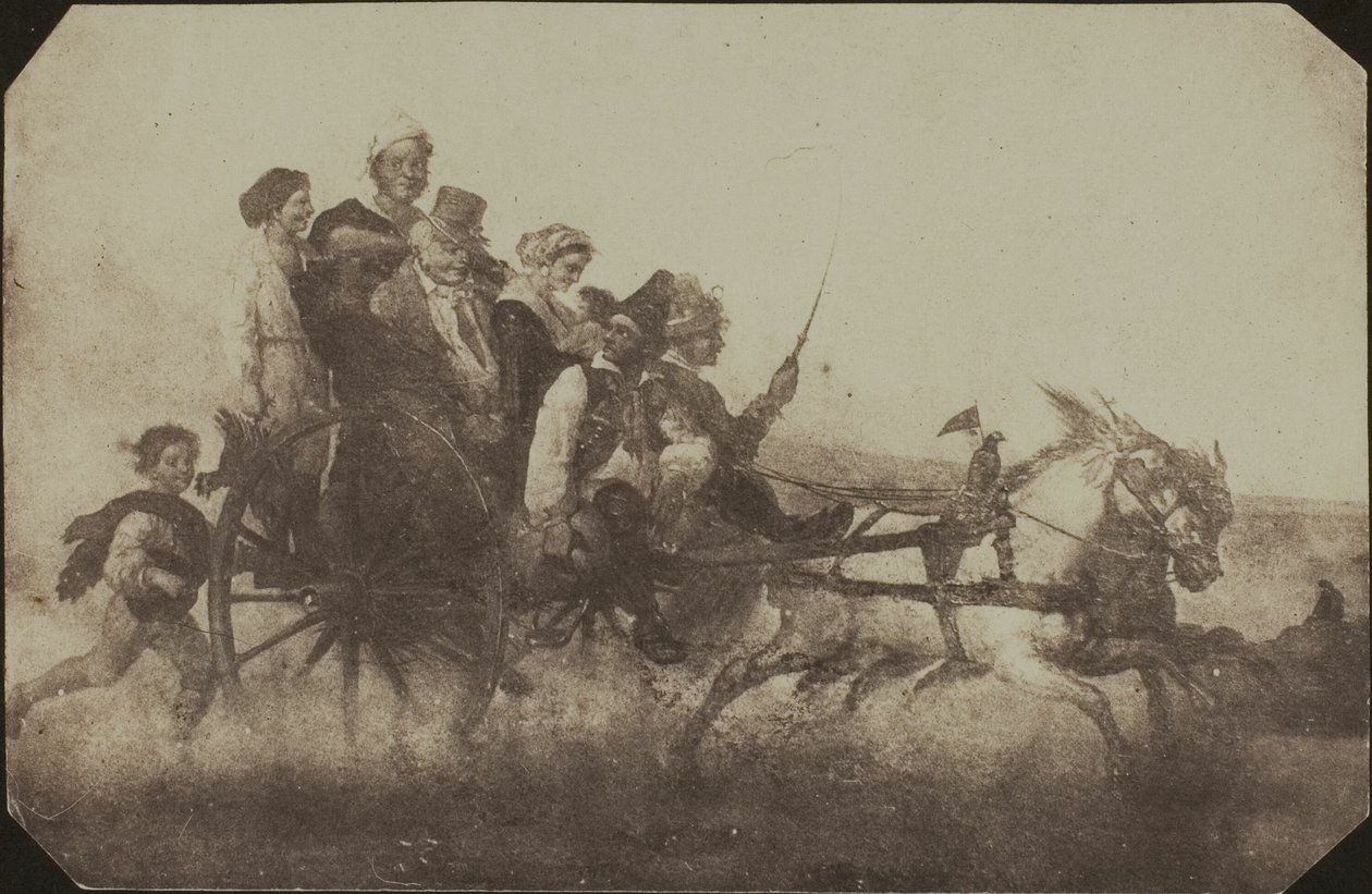 Napolitansk transport - Kopi af et maleri i Lacock Abbey af William Henry Fox Talbot