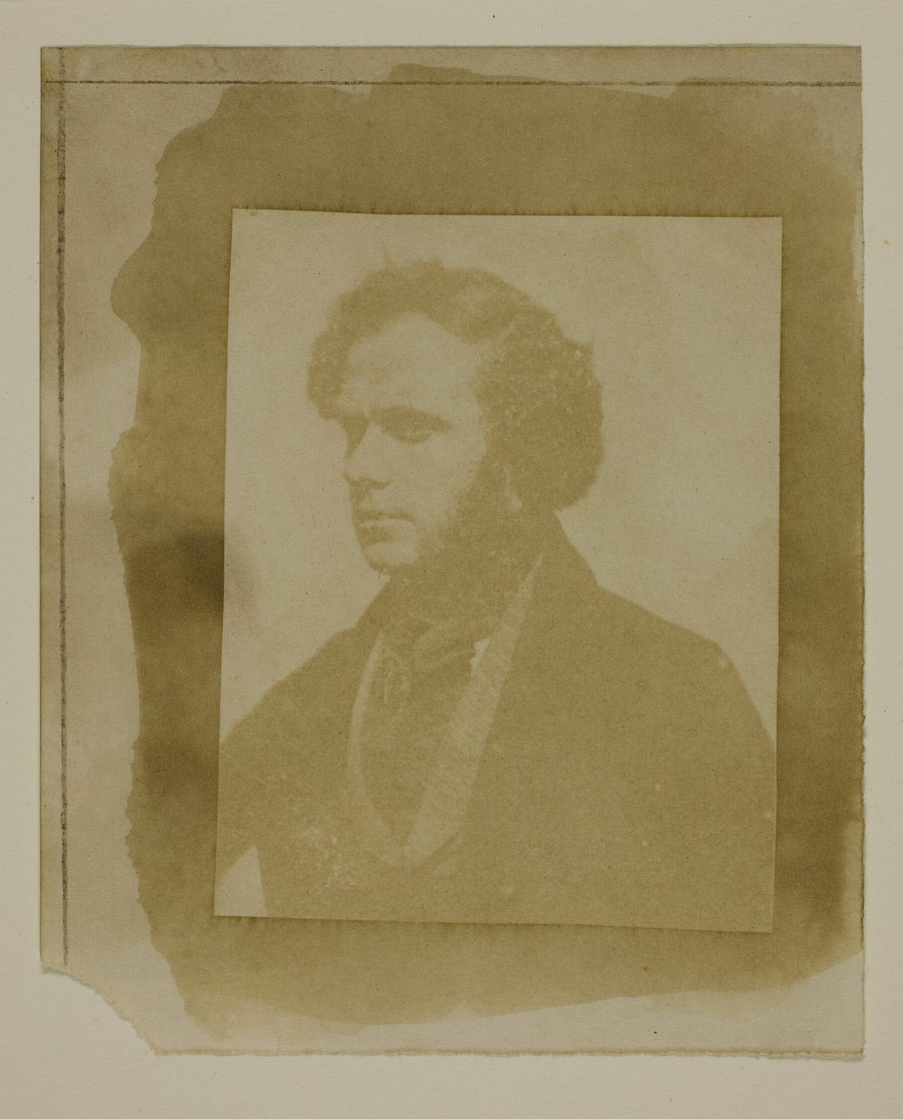 Portræt af Henneman i profil af William Henry Fox Talbot