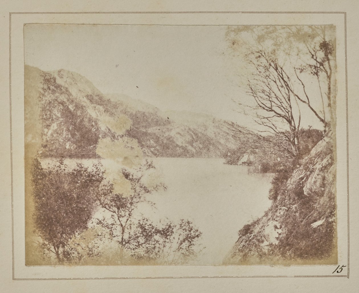 Landskabet ved Loch Katrine af William Henry Fox Talbot