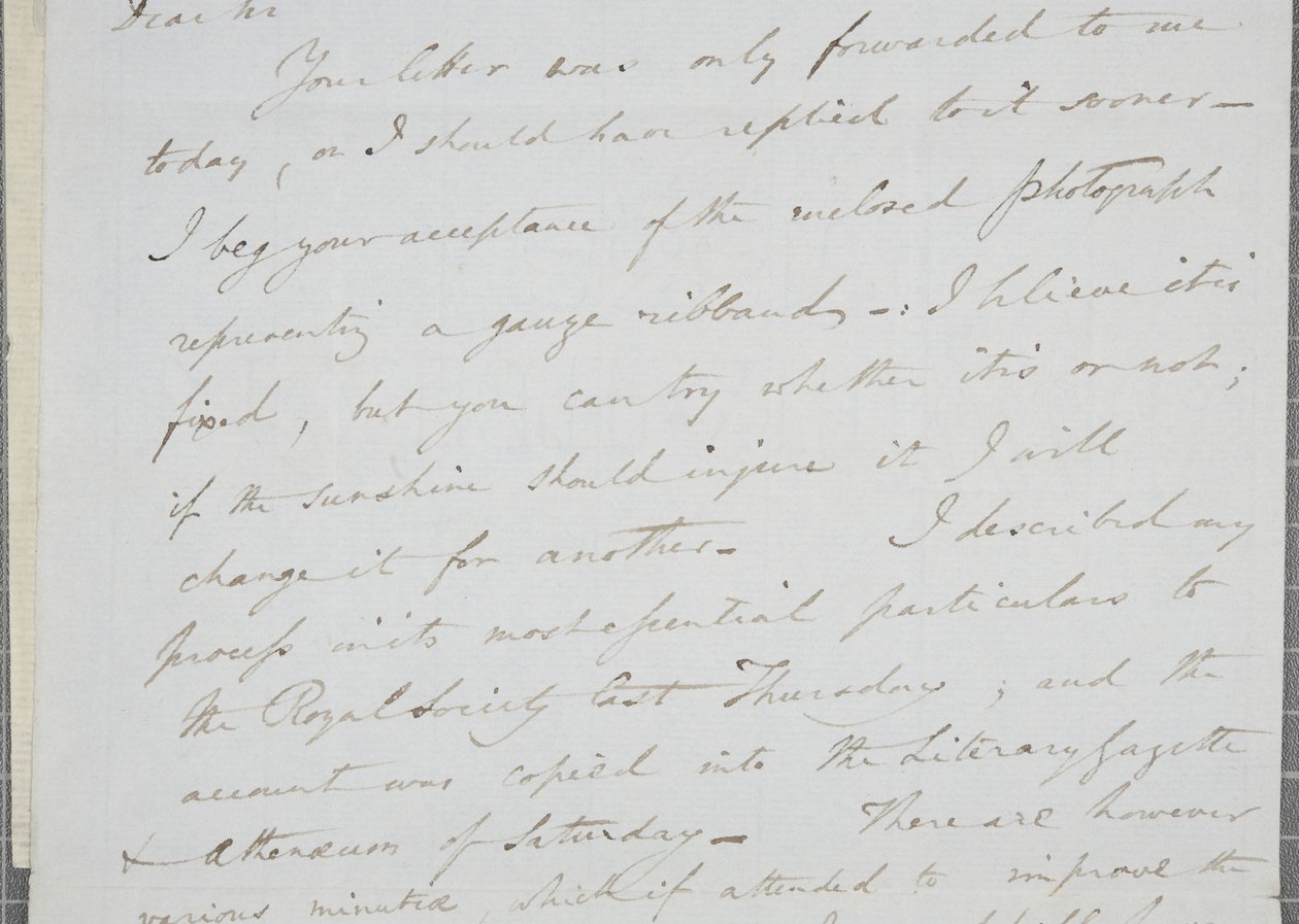 Underskrevet brev fra William Henry Fox Talbot til James David Forbes, 1839 af William Henry Fox Talbot