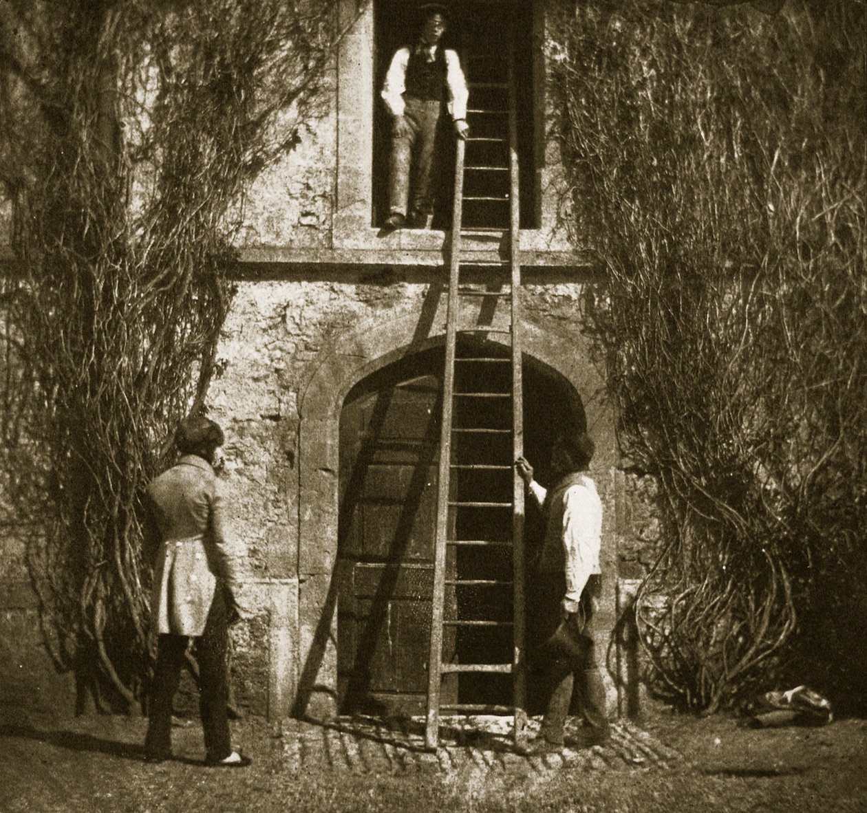 Stigen, april 1844 (saltpapirsprint fra kalotypienegativ) af William Henry Fox Talbot