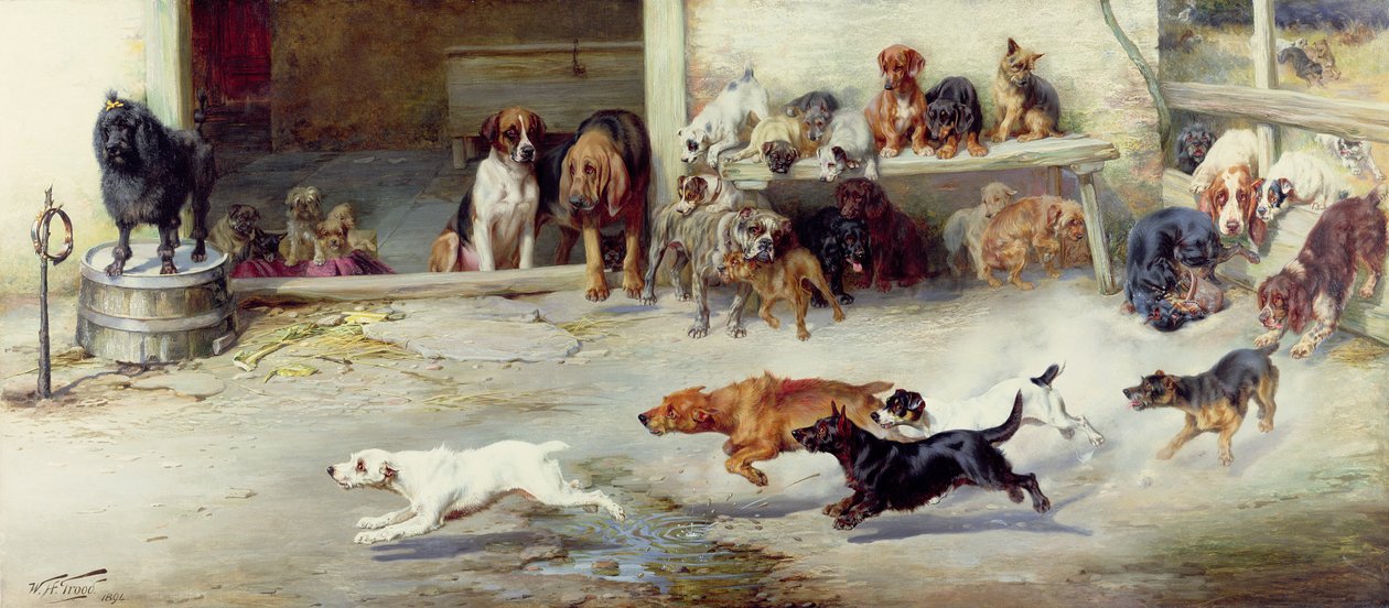 Hot Pursuit, 1894 af William Henry Hamilton Trood