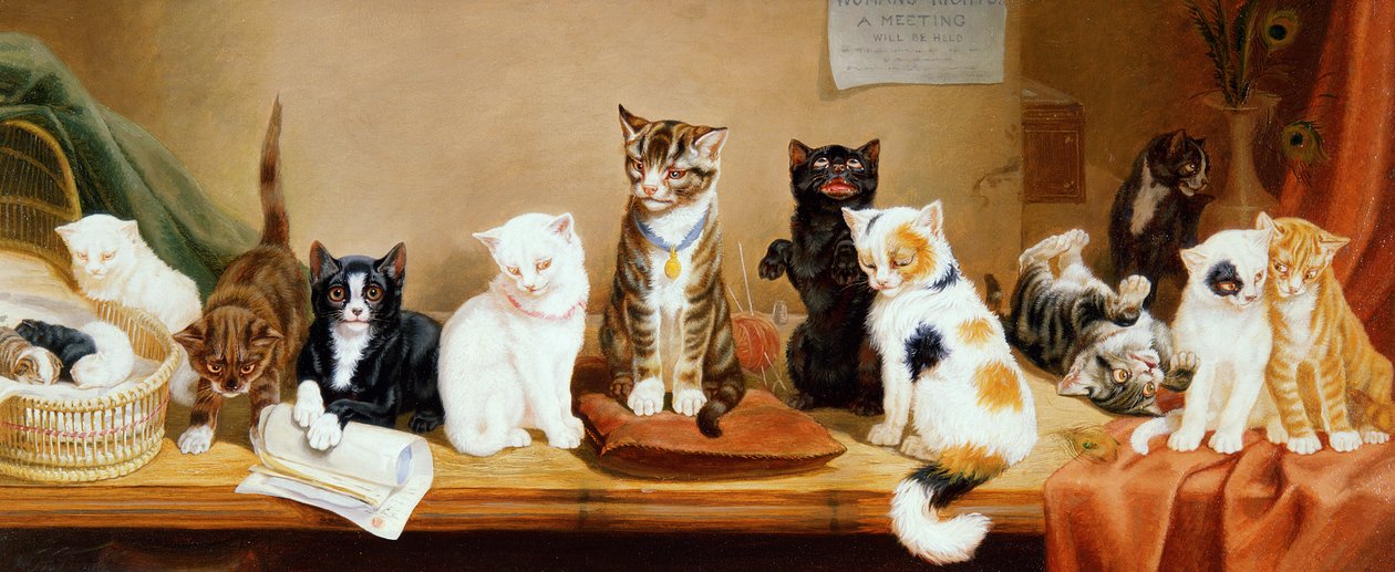Kvinders rettigheder - et møde, 1885 af William Henry Hamilton Trood
