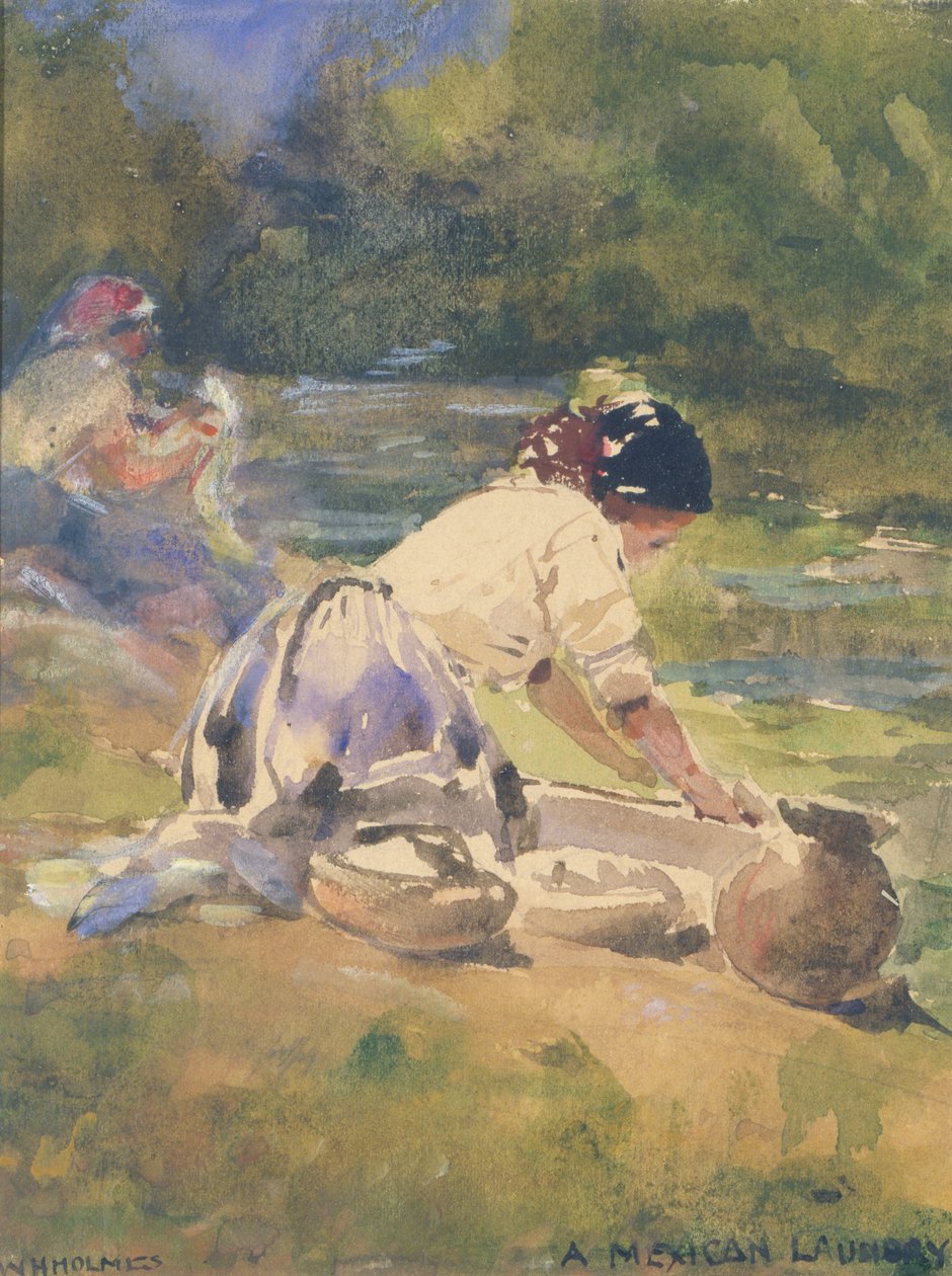 Et mexicansk vaskeri, 1895. af William Henry Holmes