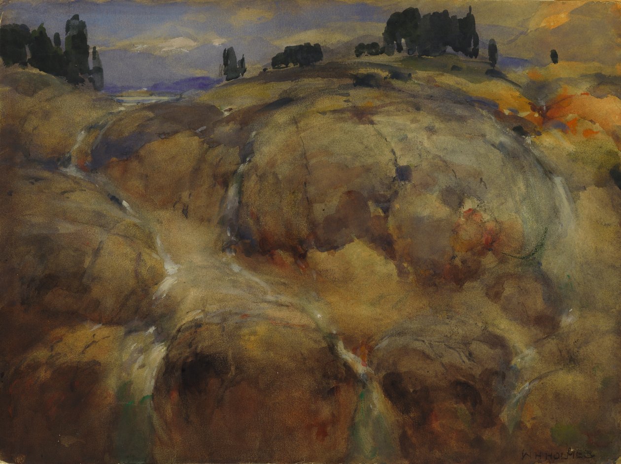 Øde Leje af en Gletsjer, n.d. af William Henry Holmes